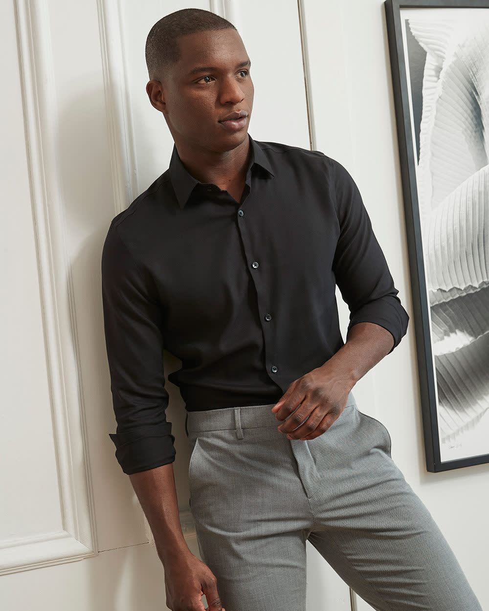 Slim Fit Performance Shirt rw&co On Sale
