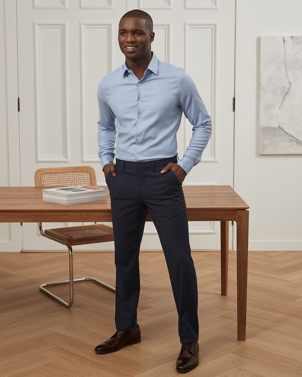 Slim Fit Performance Shirt rw&co On Sale