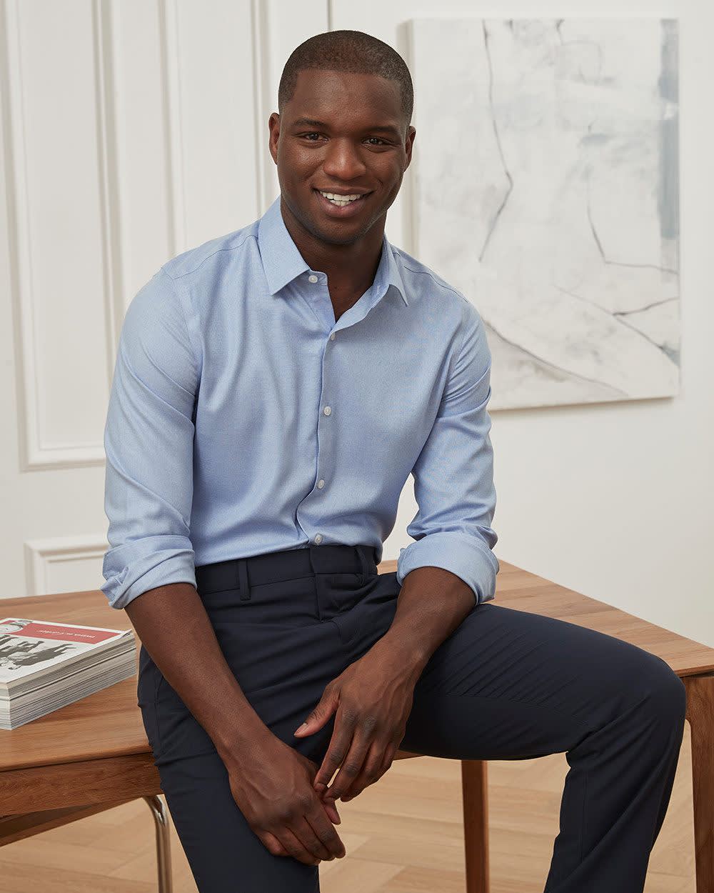 Slim Fit Performance Shirt rw&co On Sale