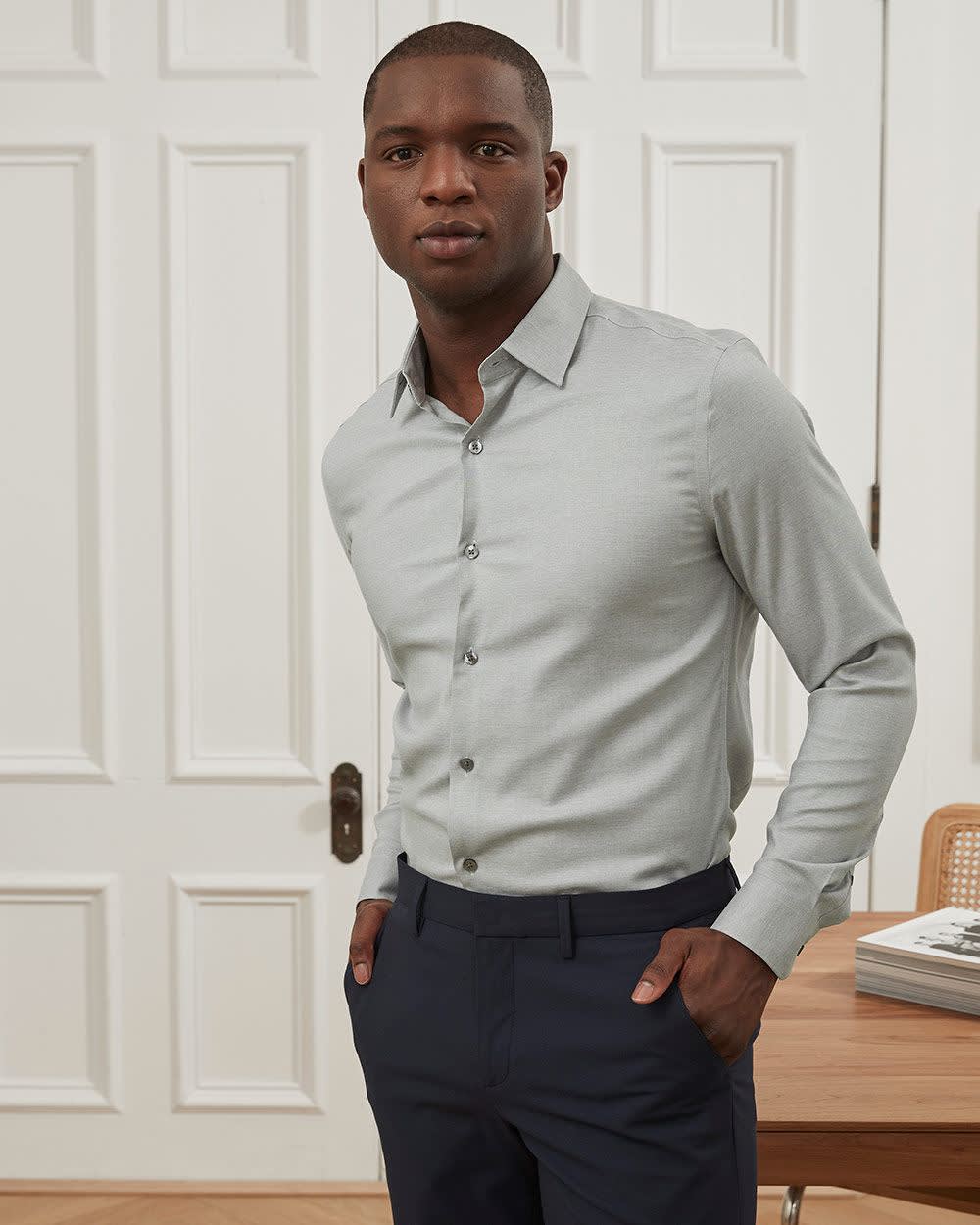 Slim Fit Performance Shirt rw&co On Sale