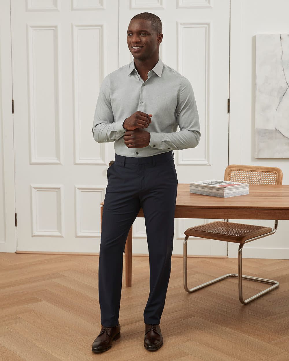 Slim Fit Performance Shirt rw&co On Sale