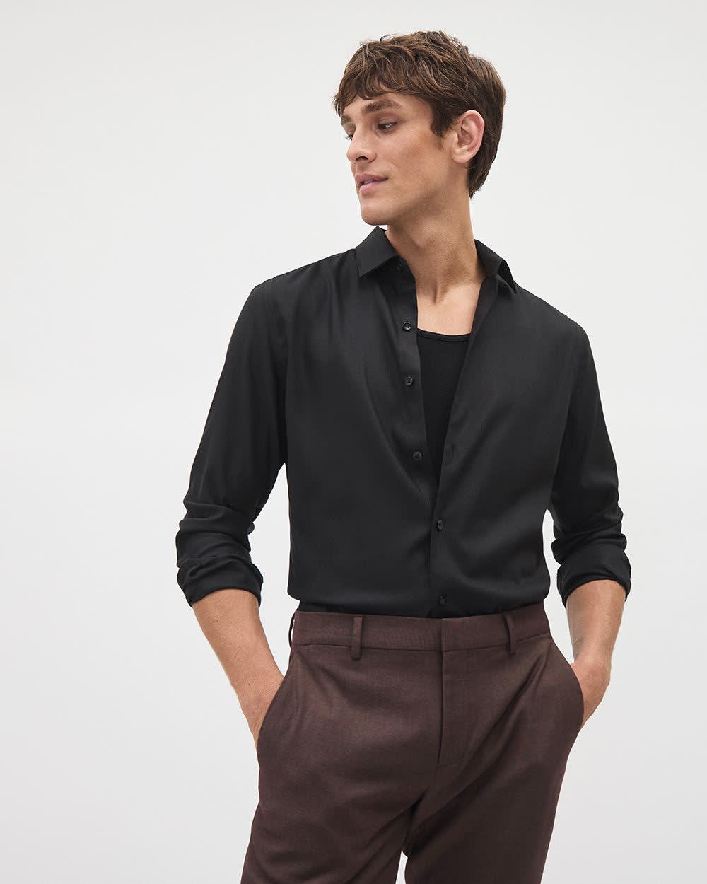 Slim Fit Performance Shirt rw&co On Sale