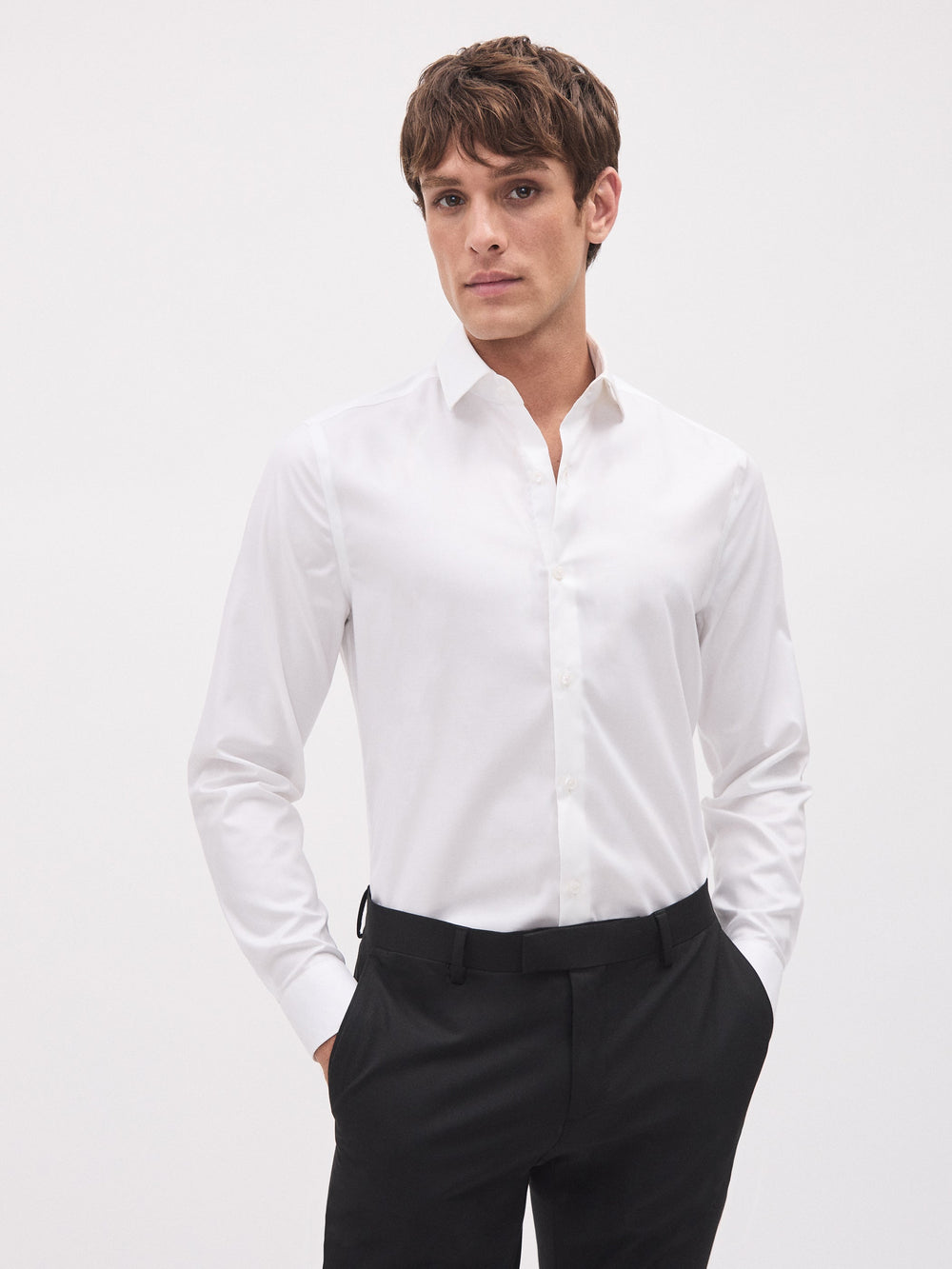Slim Fit Stretch Dress Shirt rw&co On Sale