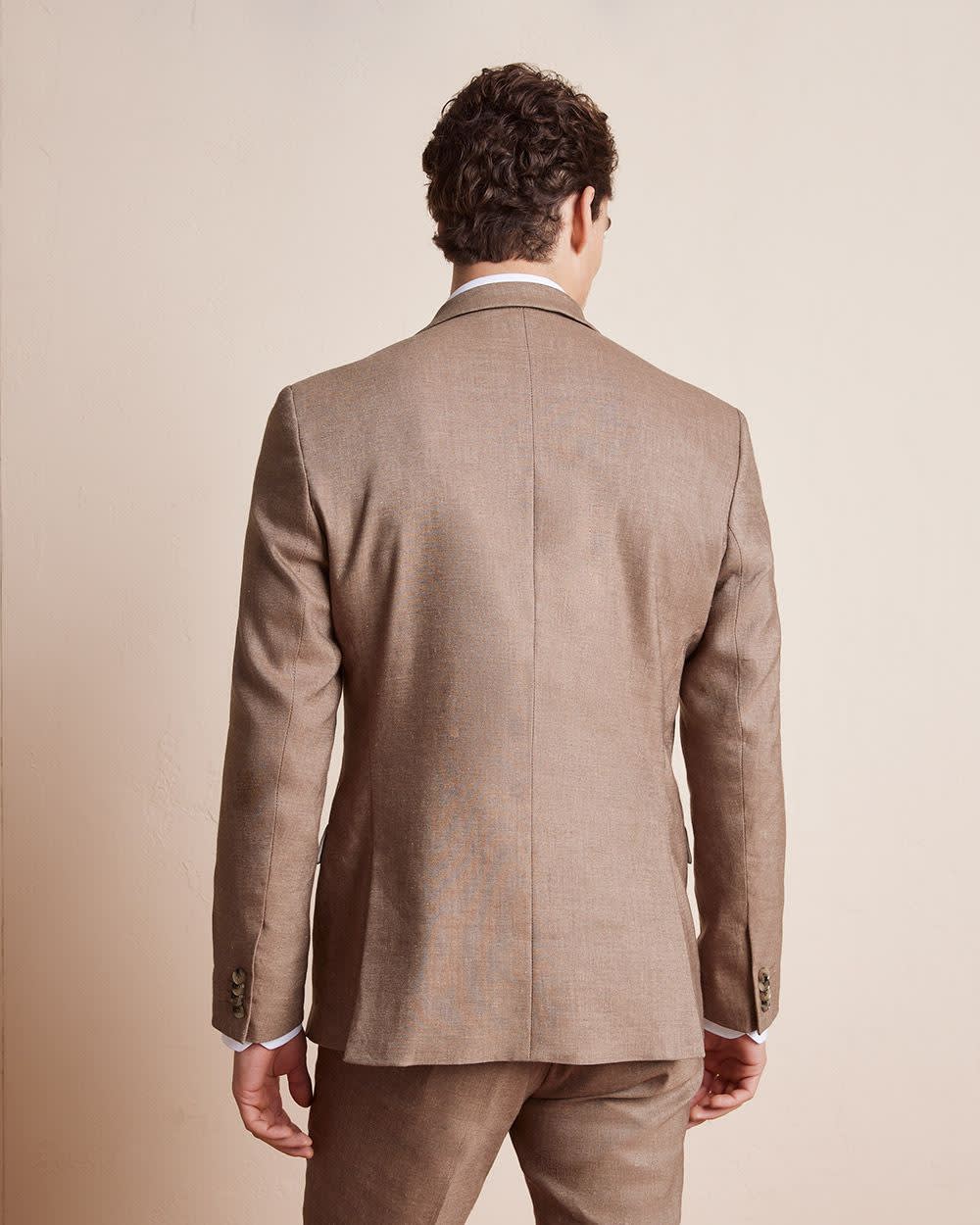Slim Fit Stretch Linen Blazer rw&co Limited Time Discount