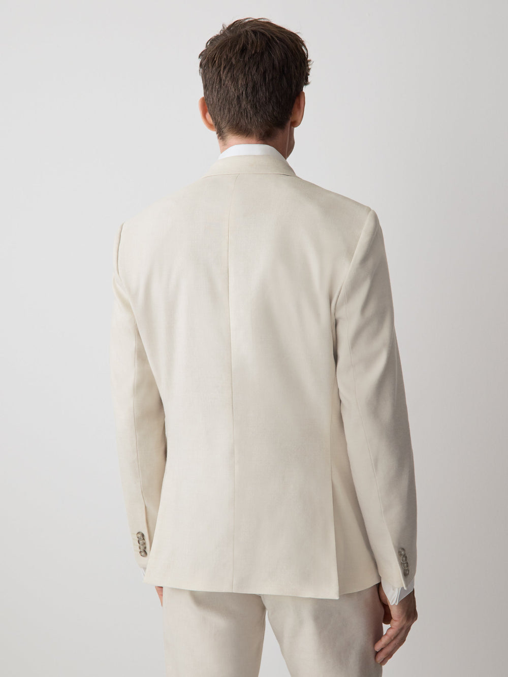 Slim Fit Stretch Linen Blazer rw&co Limited Time Discount