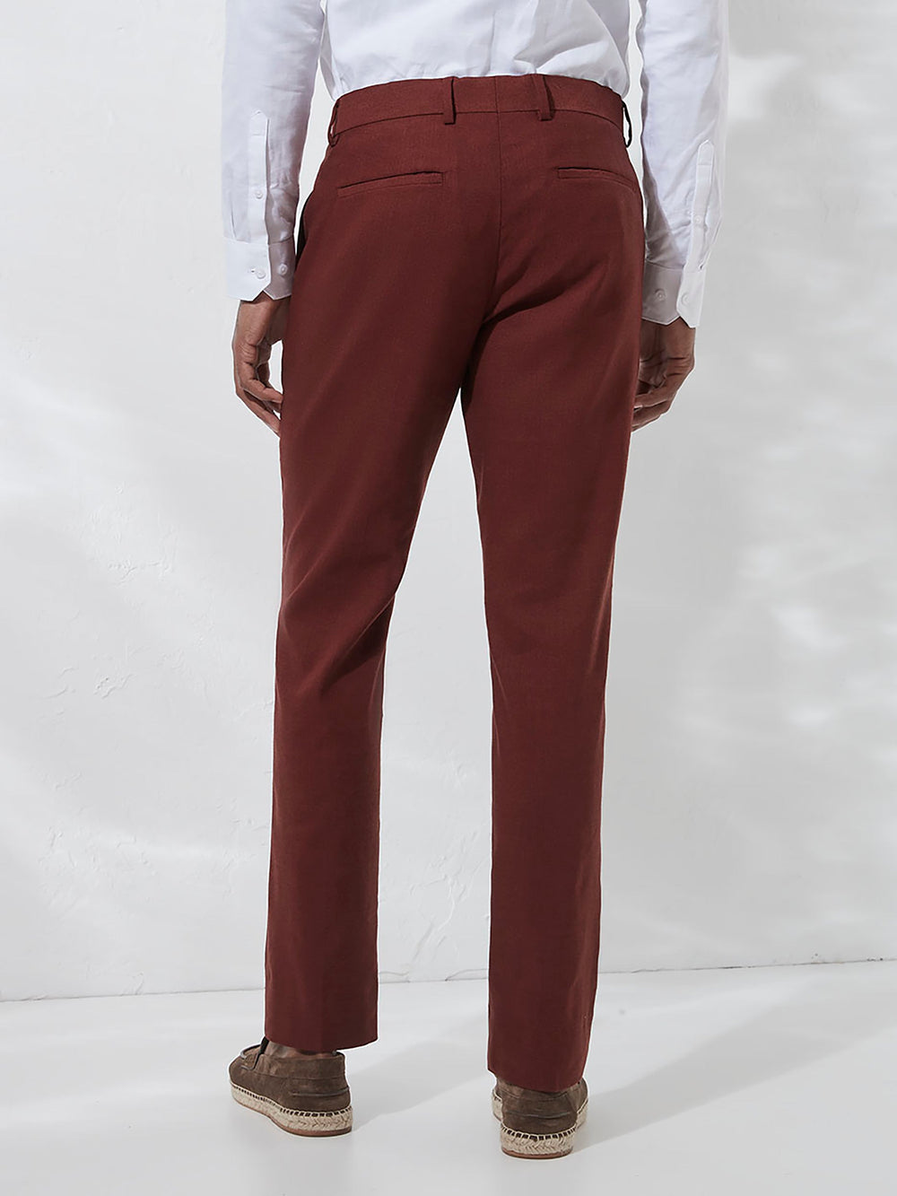 Slim Fit Stretch Linen Suit Pant rw&co On Sale