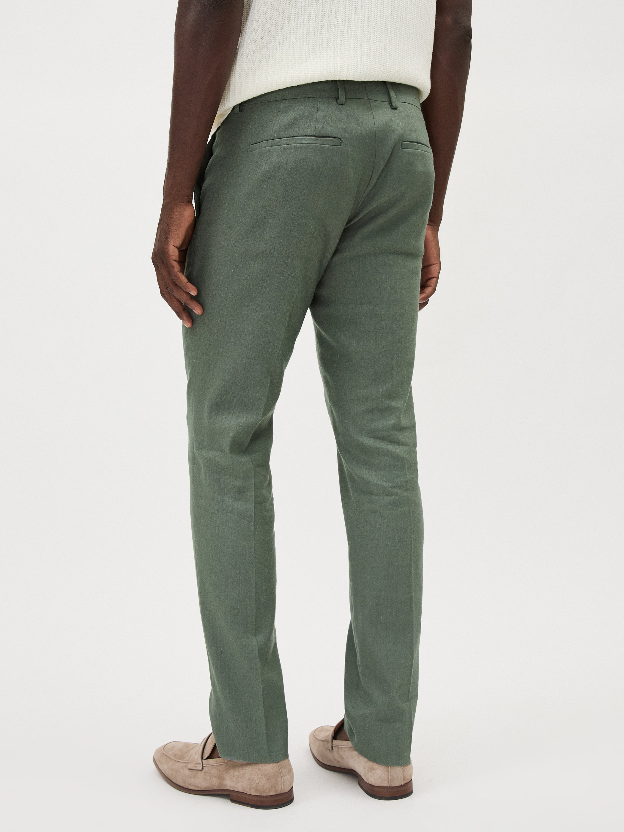 Slim Fit Stretch Linen Suit Pant rw&co On Sale