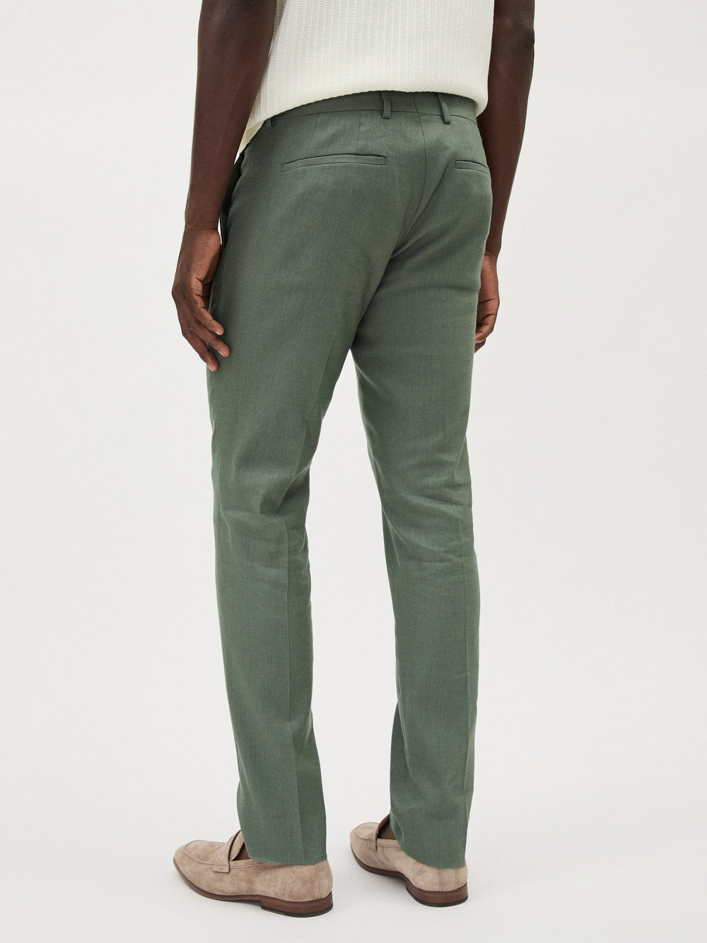 Slim Fit Stretch Linen Suit Pant rw&co On Sale