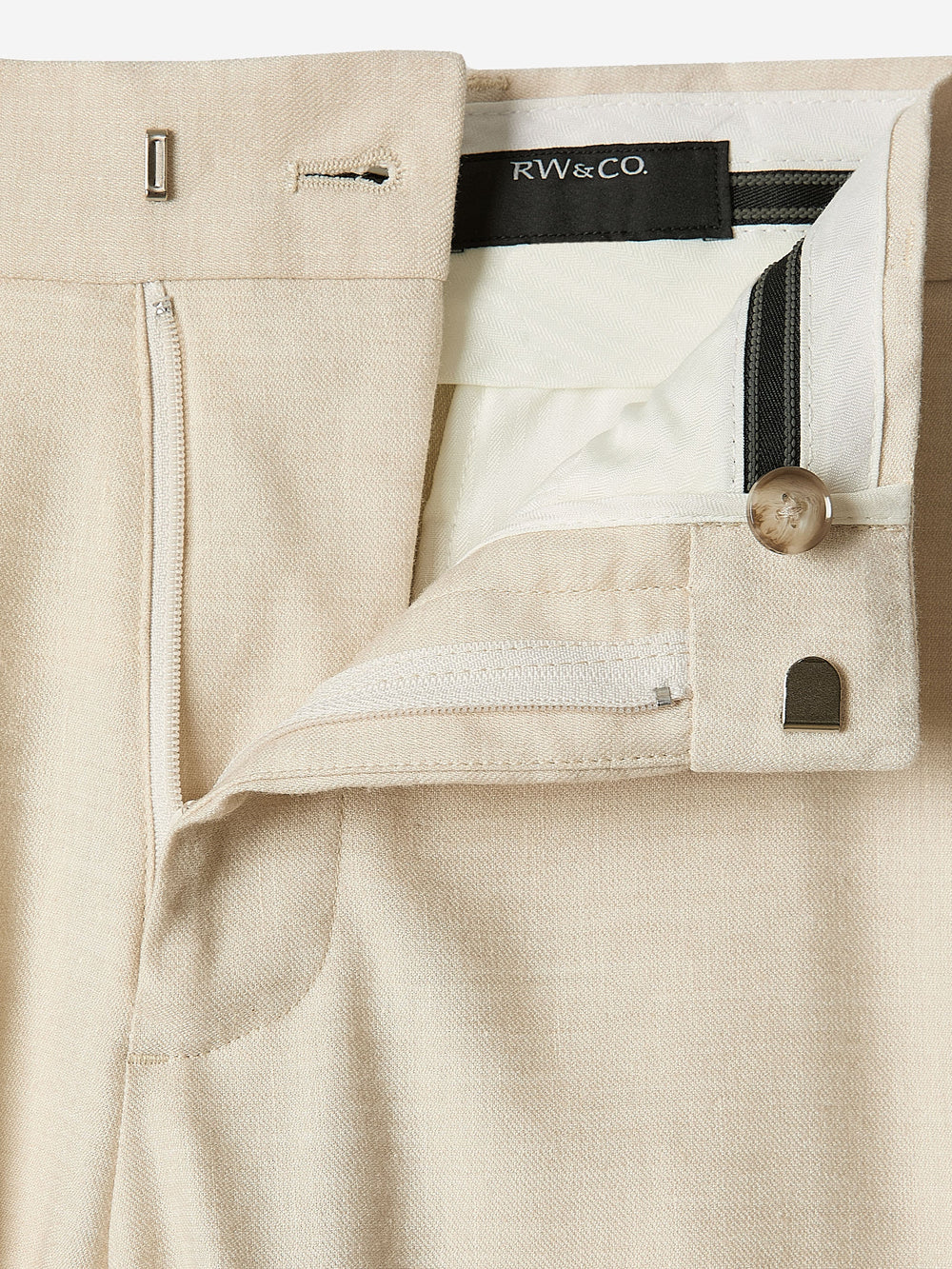 Slim Fit Stretch Linen Suit Pant rw&co On Sale