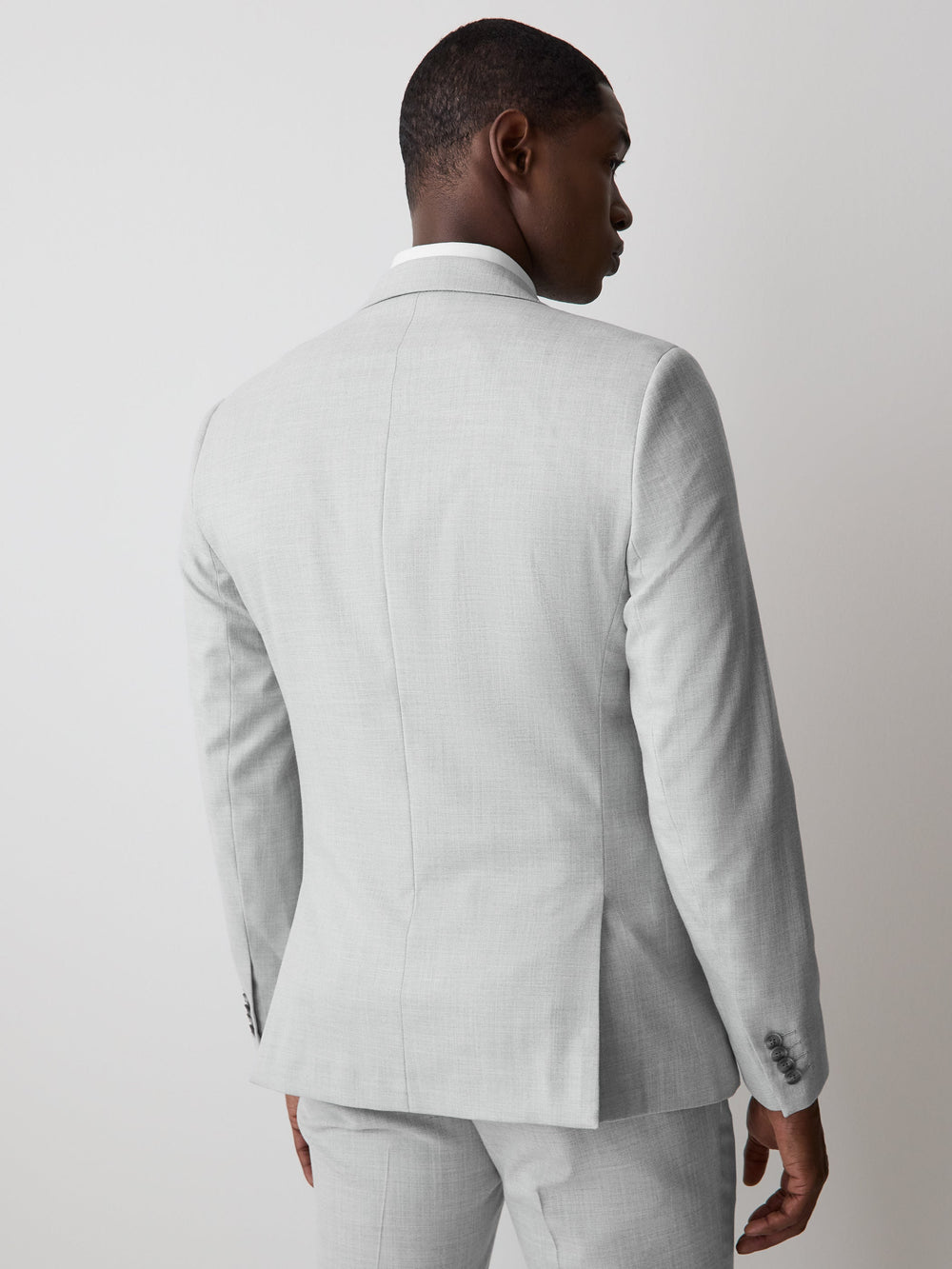 Essential Slim Fit Light Grey Suit Blazer rw&co Great Value Deal