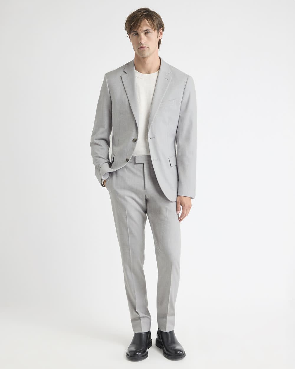 Essential Slim  Fit Light Grey Suit Pant rw&co Special Offer