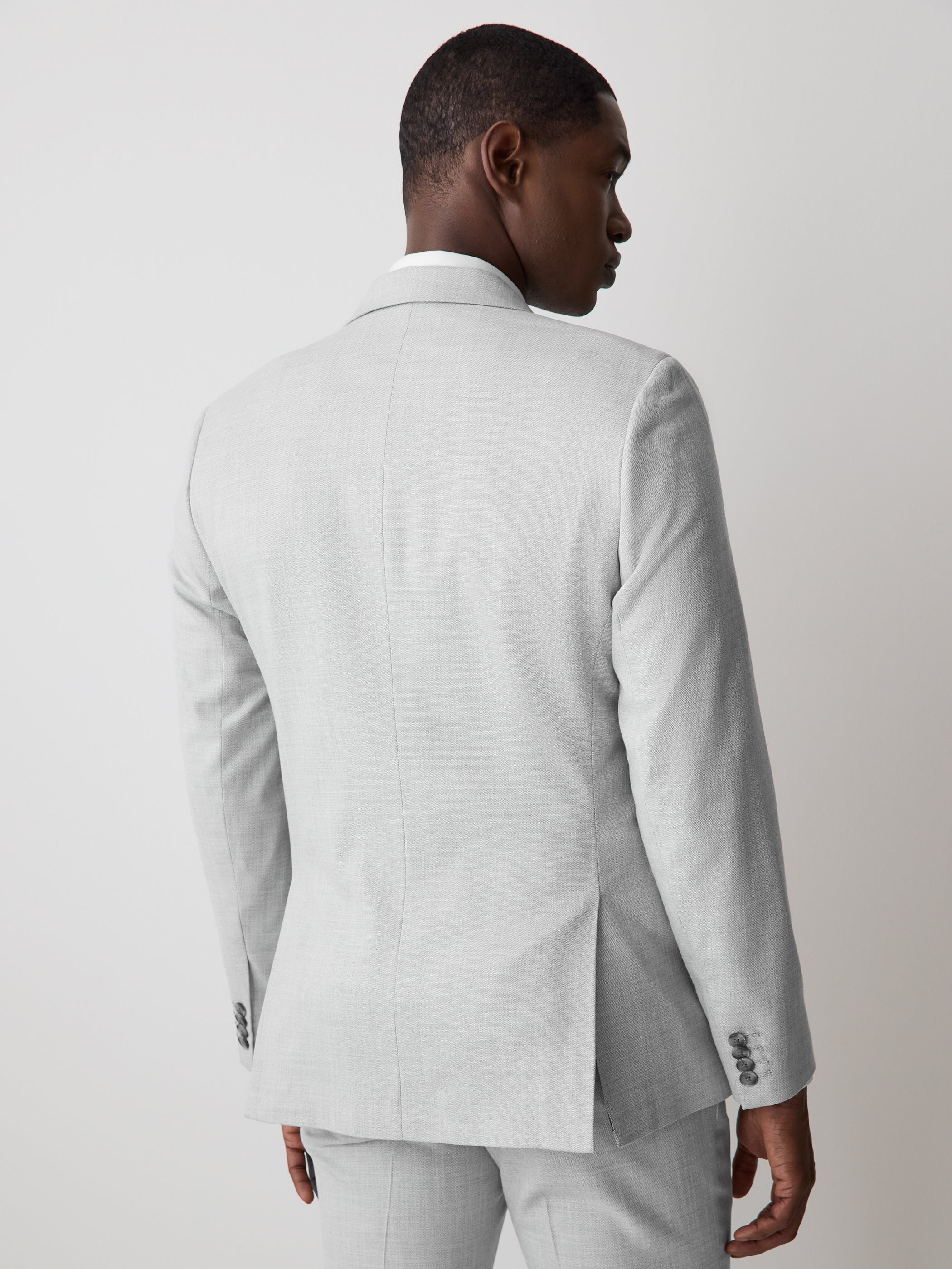 Essential Trailored Fit Light Grey Suit Blazer rw&co Special Offer