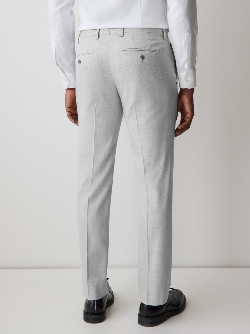 Essential Tailored Fit Light Grey Suit Pant rw&co Limited Time Discount