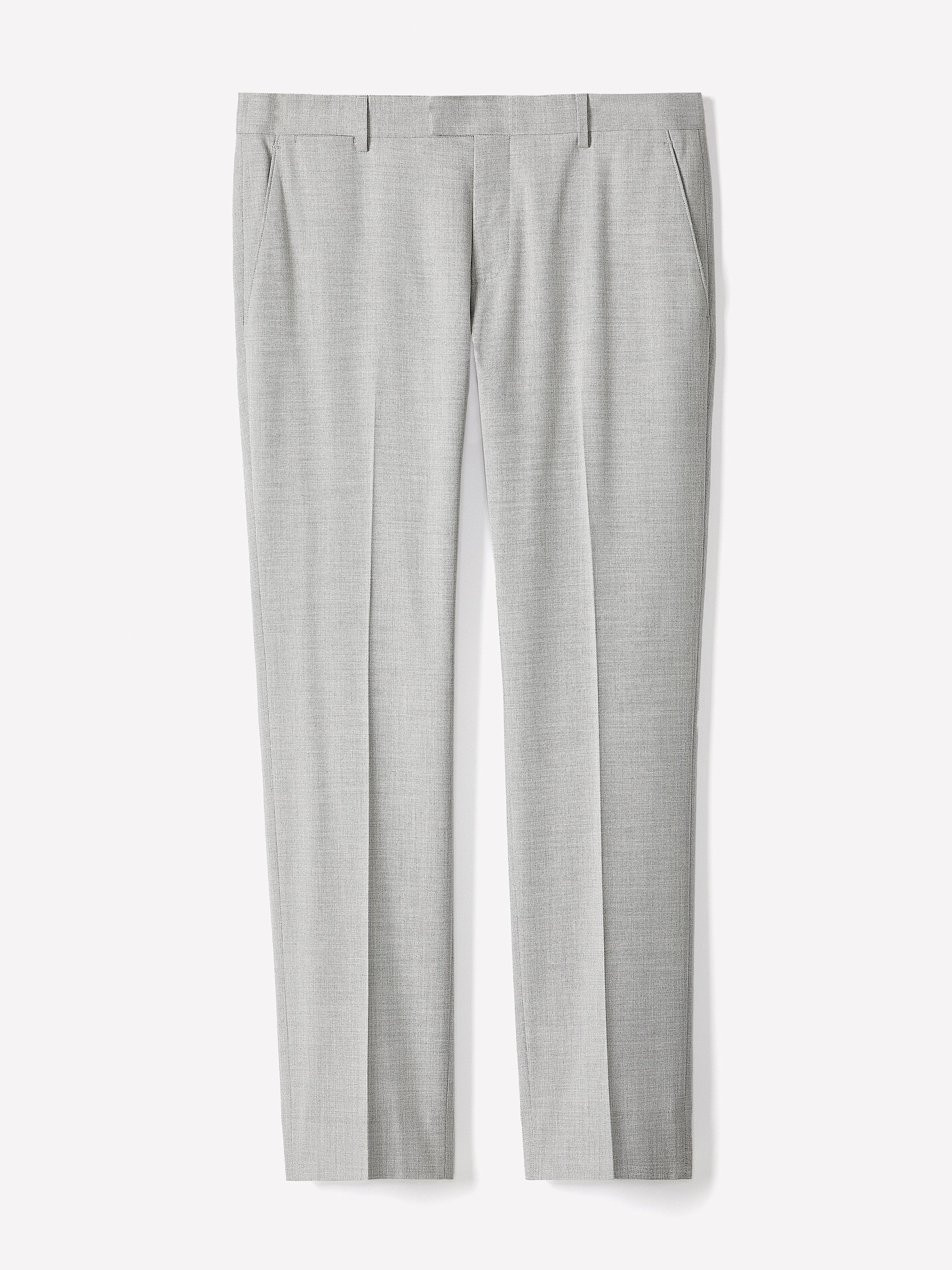 Essential Tailored Fit Light Grey Suit Pant rw&co Limited Time Discount