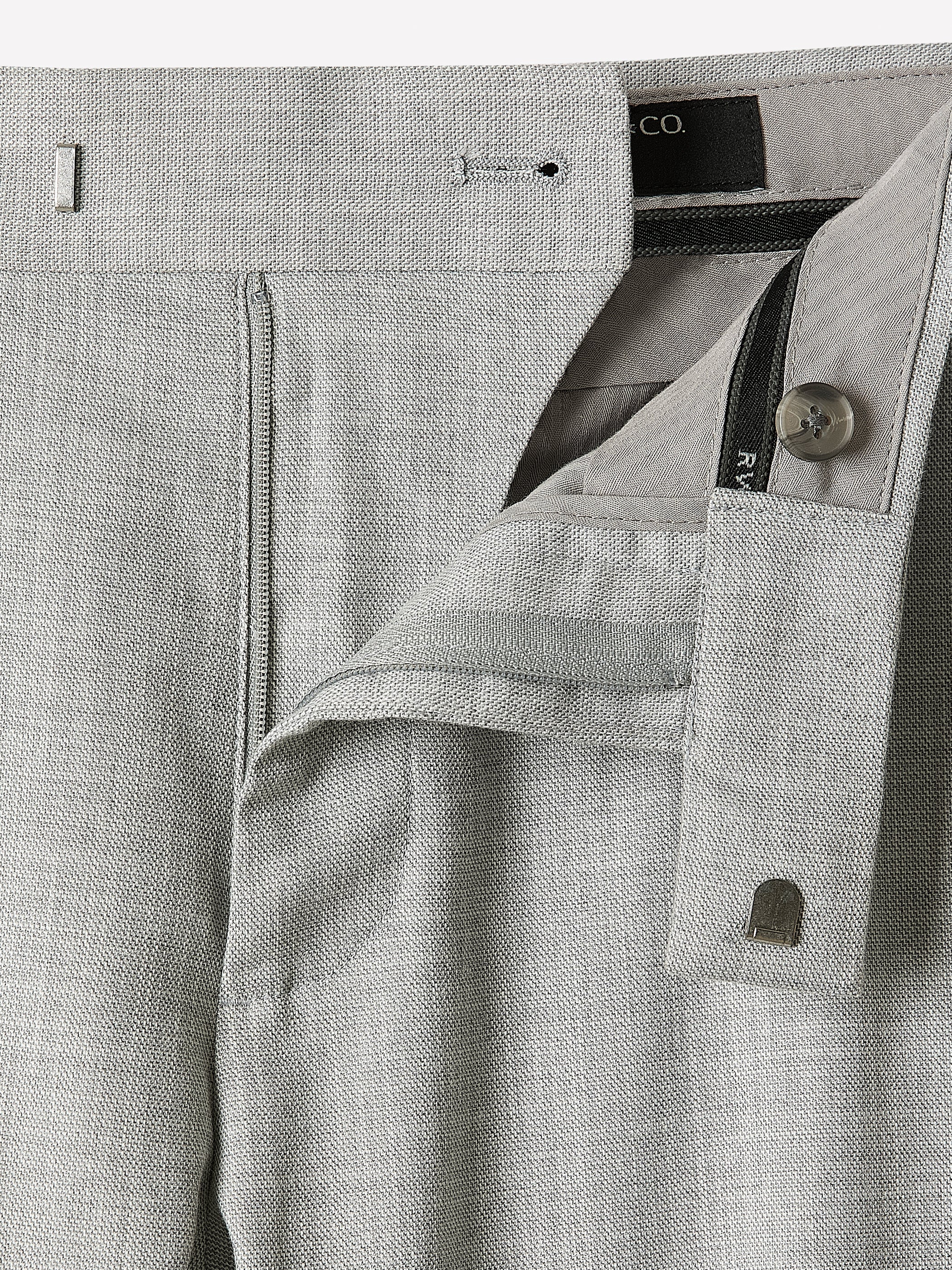 Essential Tailored Fit Light Grey Suit Pant rw&co Limited Time Discount