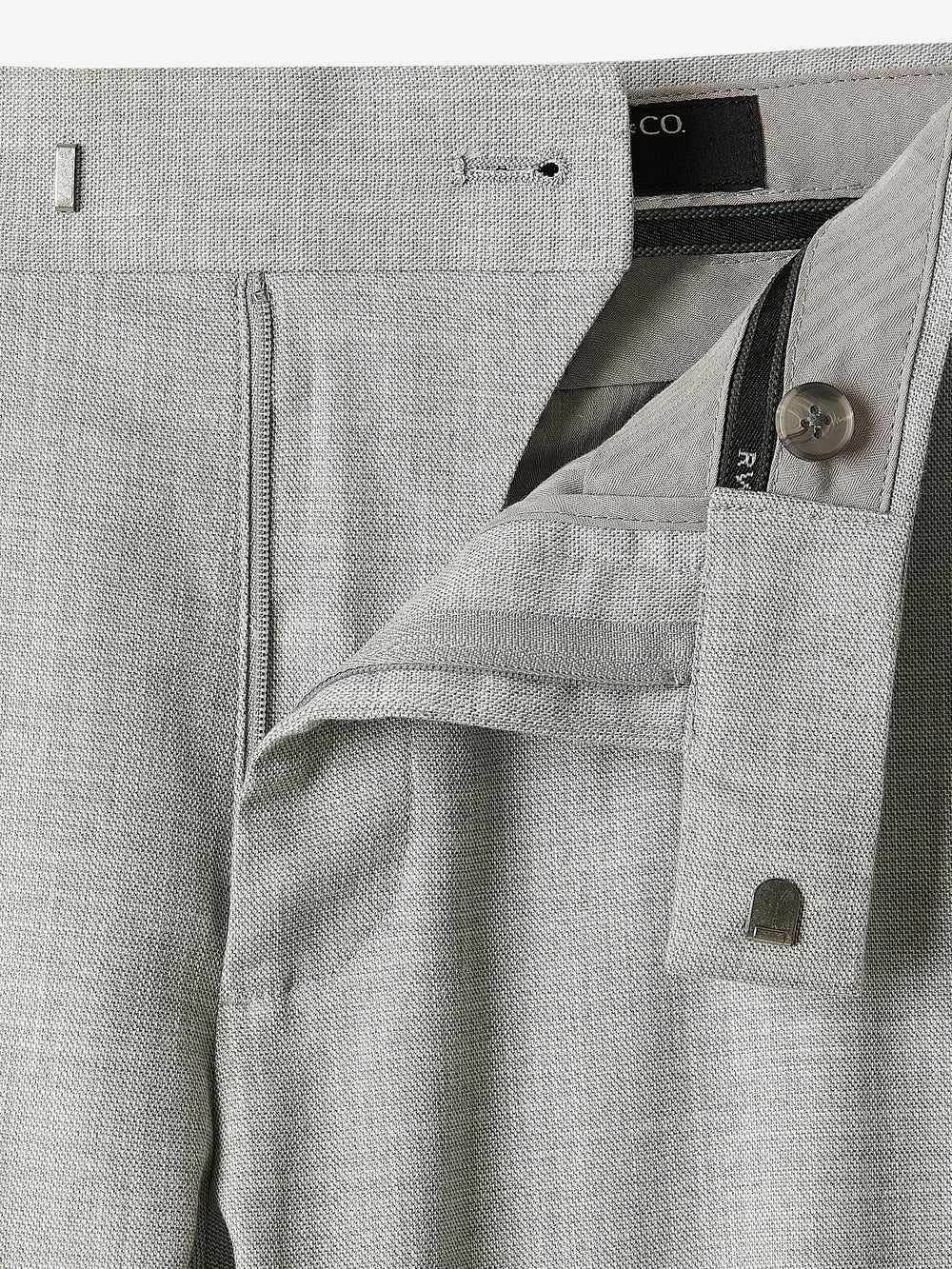 Essential Tailored Fit Light Grey Suit Pant rw&co Limited Time Discount