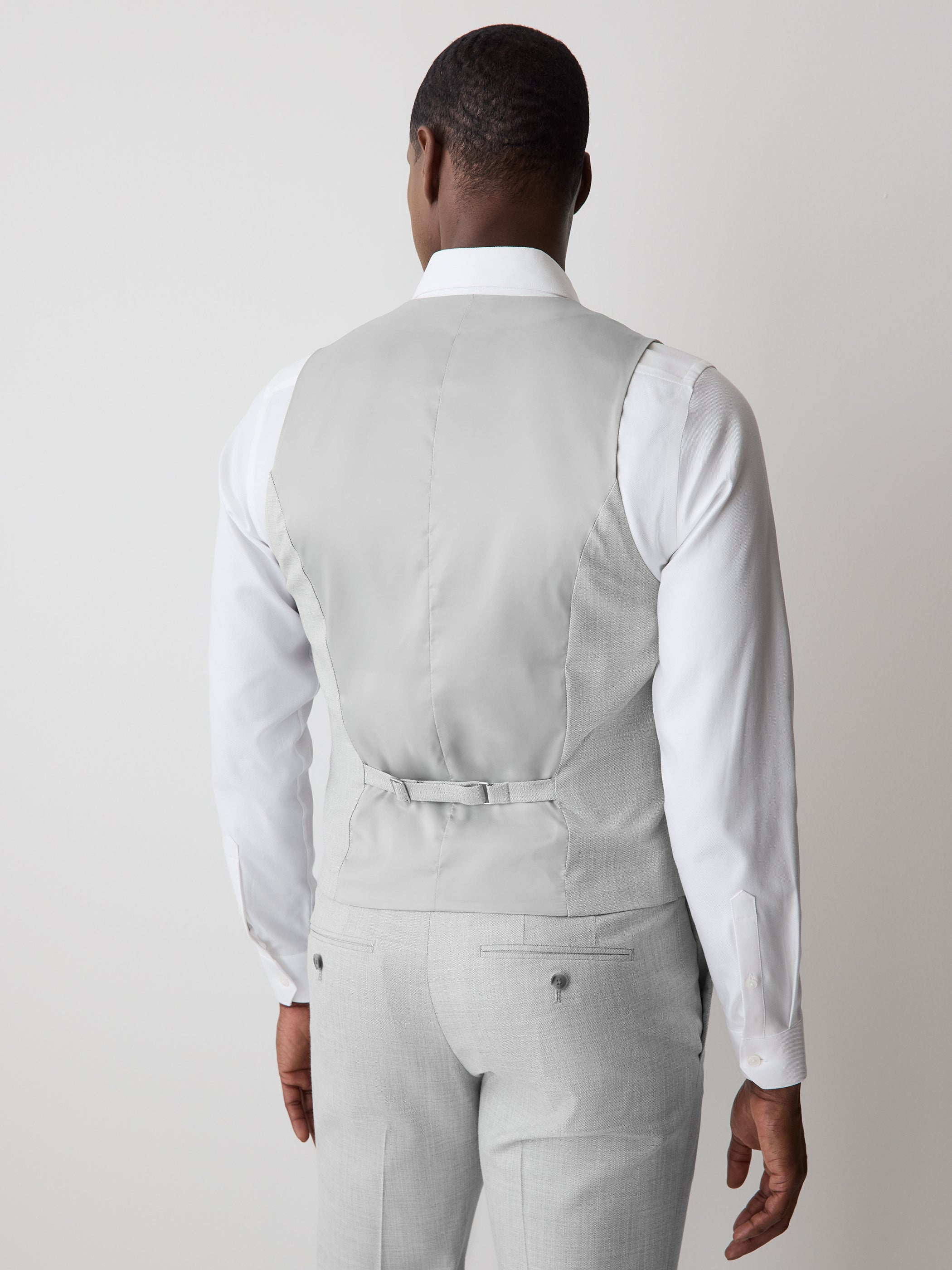Essential Light Grey Suit Vest rw&co Exclusive Sale Price