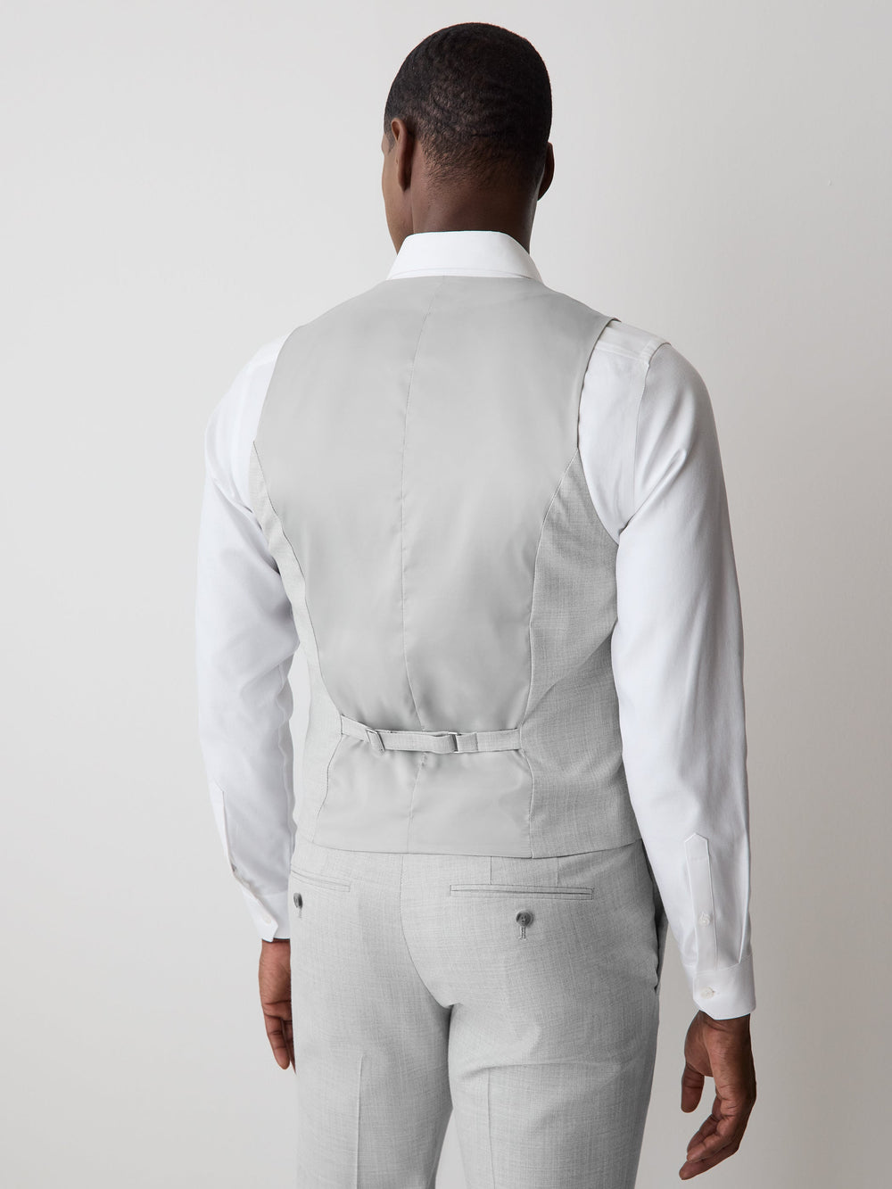 Essential Light Grey Suit Vest rw&co Exclusive Sale Price