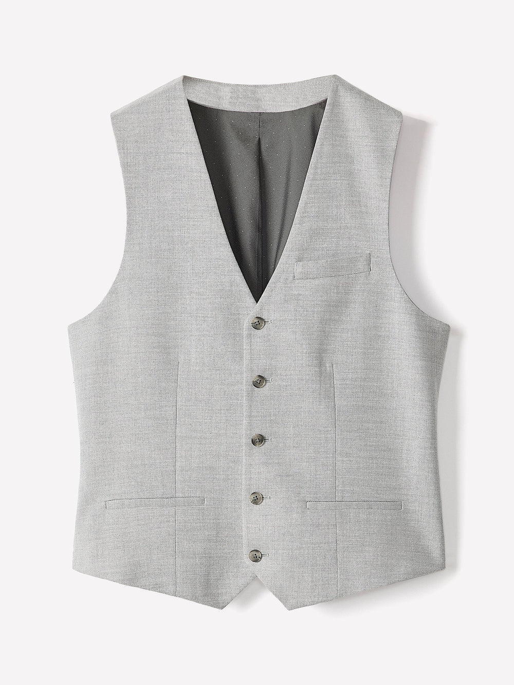 Essential Light Grey Suit Vest rw&co Exclusive Sale Price
