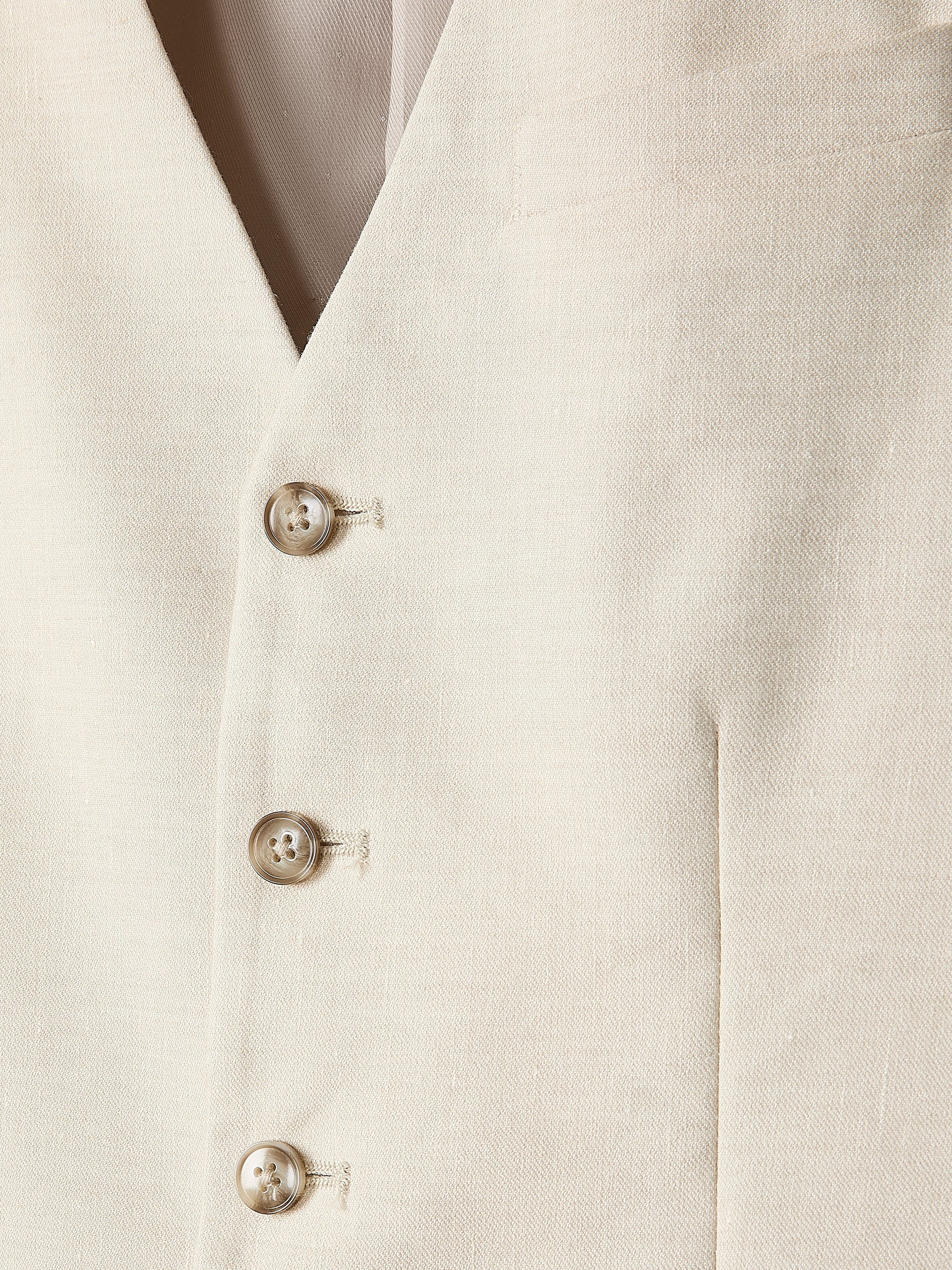 Stretch Linen Suit Vest rw&co On Sale