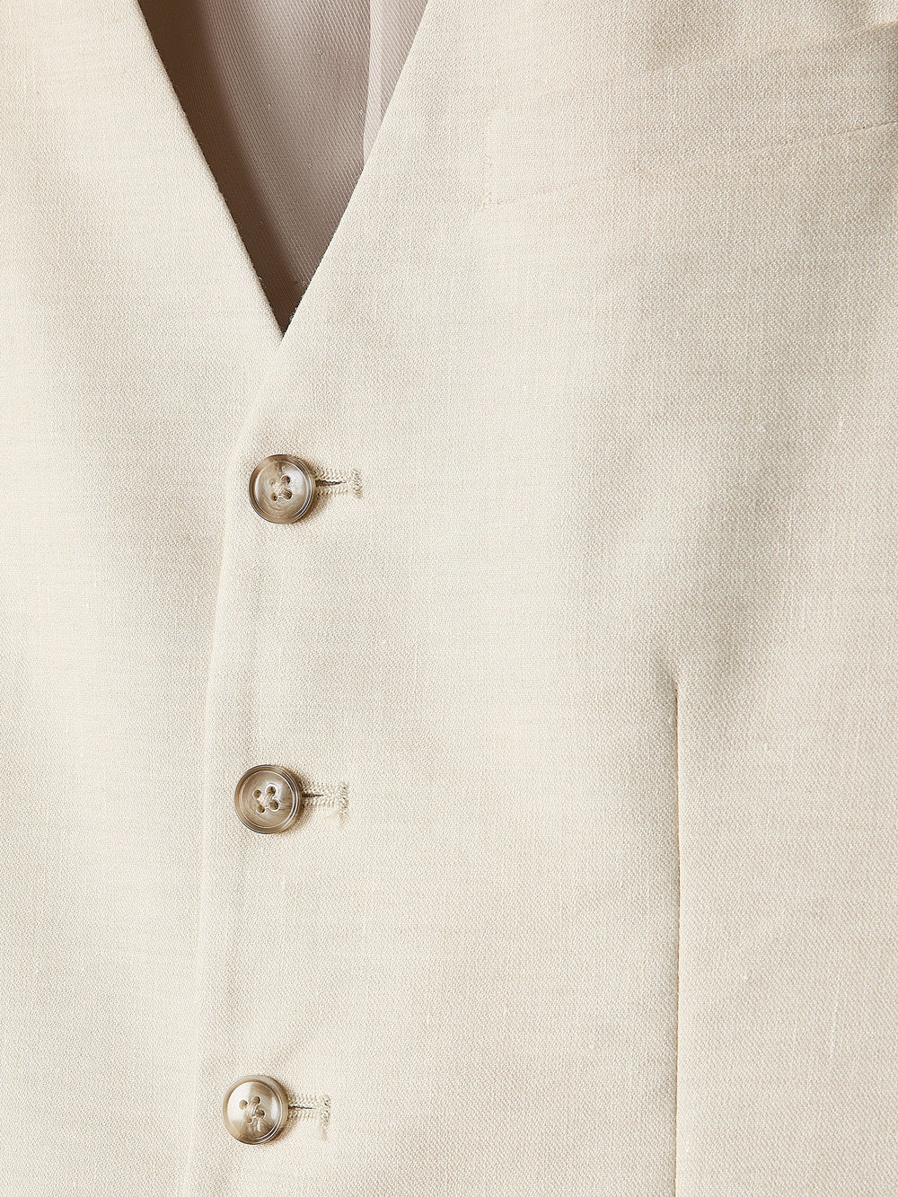 Stretch Linen Suit Vest rw&co On Sale