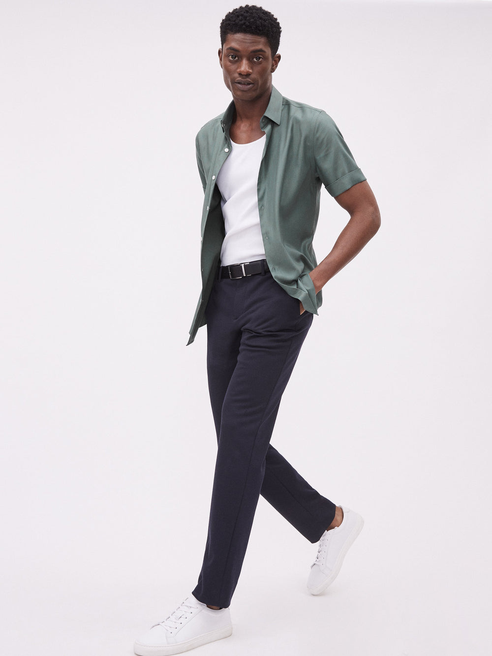 Slim Fit Performance Short Sleeve Shirt rw&co Great Value Deal