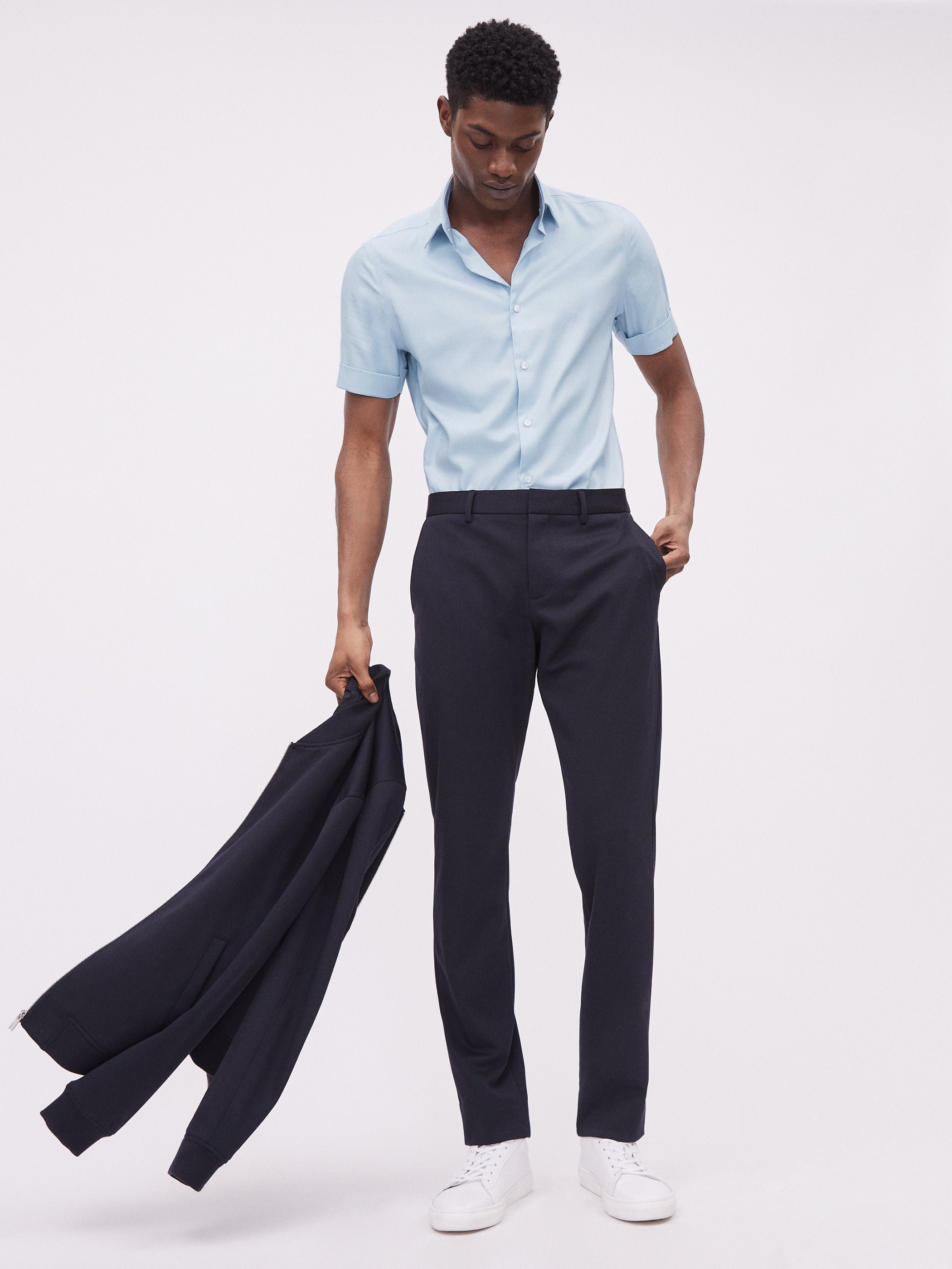 Slim Fit Performance Short Sleeve Shirt rw&co Great Value Deal