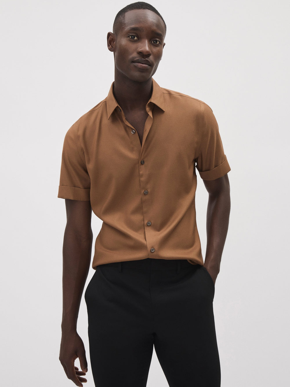 Slim Fit Performance Short Sleeve Shirt rw&co Great Value Deal