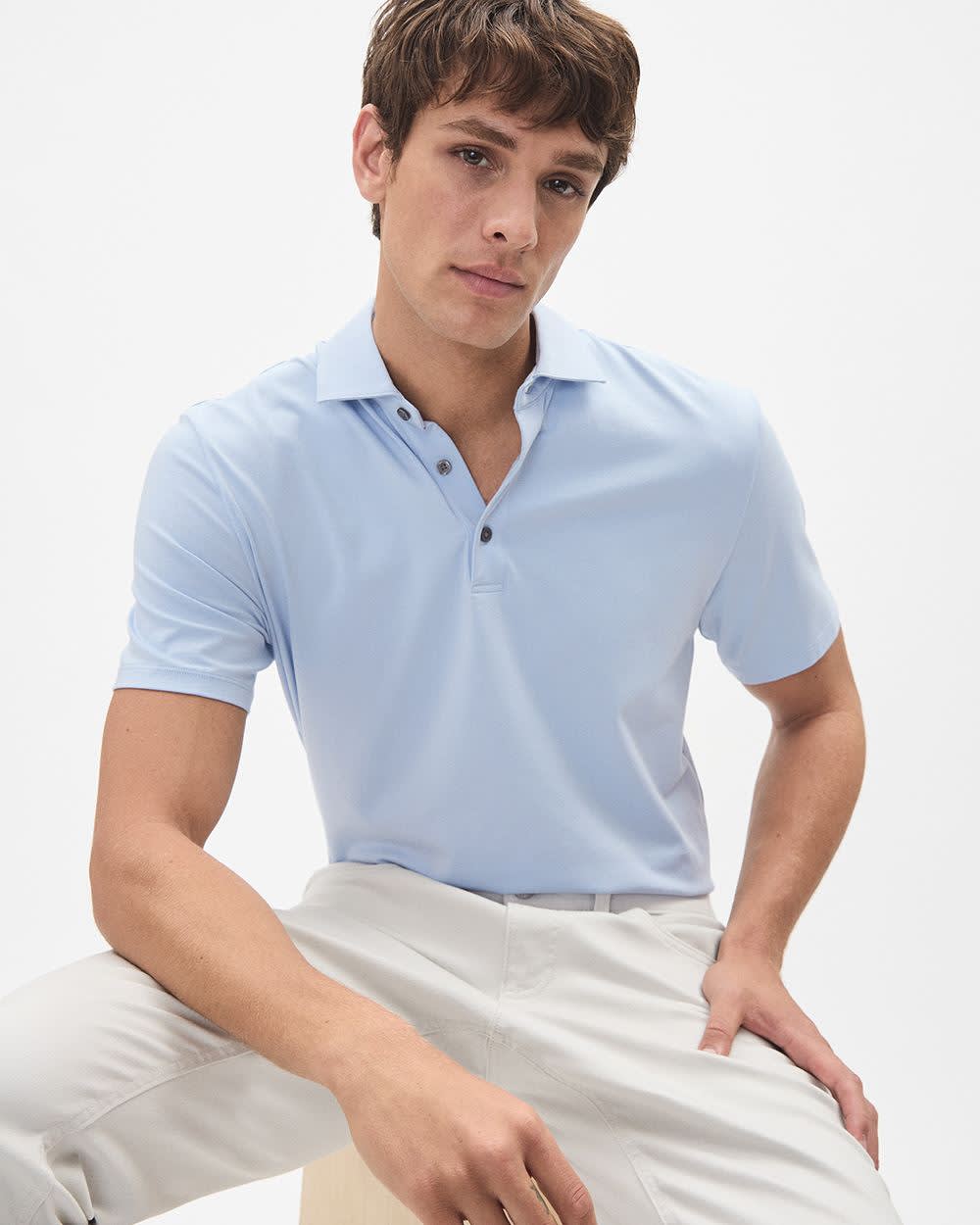 Short-Sleeve Supima (R) Cotton Jersey Polo rw&co Special Offer