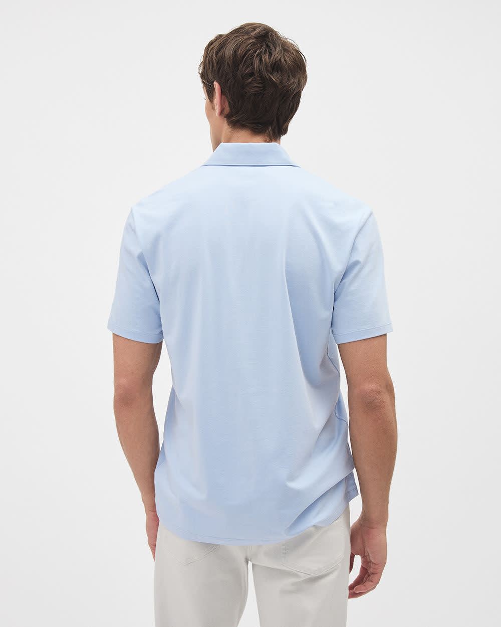 Short-Sleeve Supima (R) Cotton Jersey Polo rw&co Special Offer