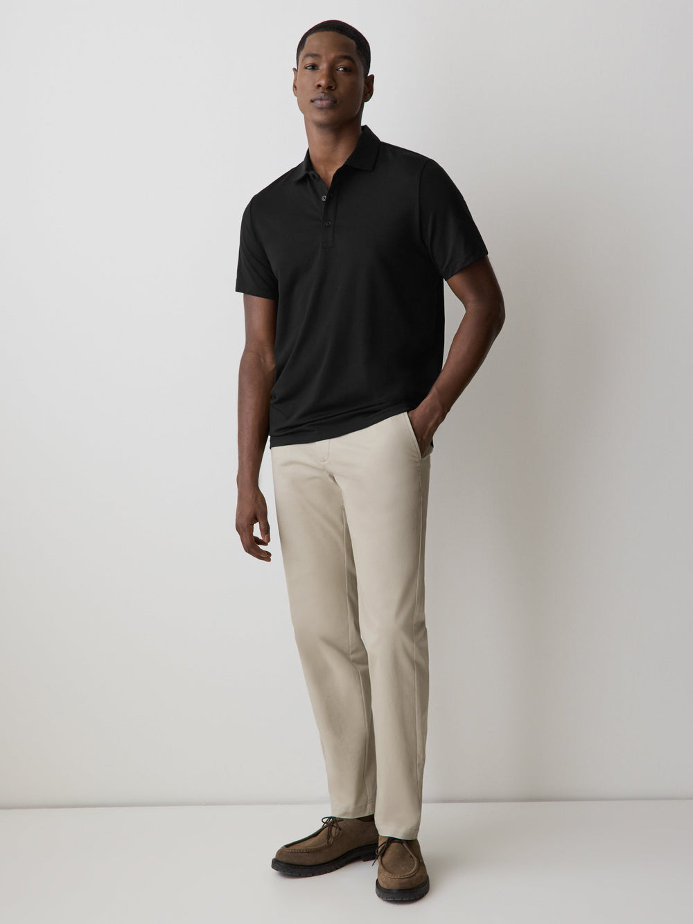 Short-Sleeve Supima (R) Cotton Jersey Polo rw&co Special Offer