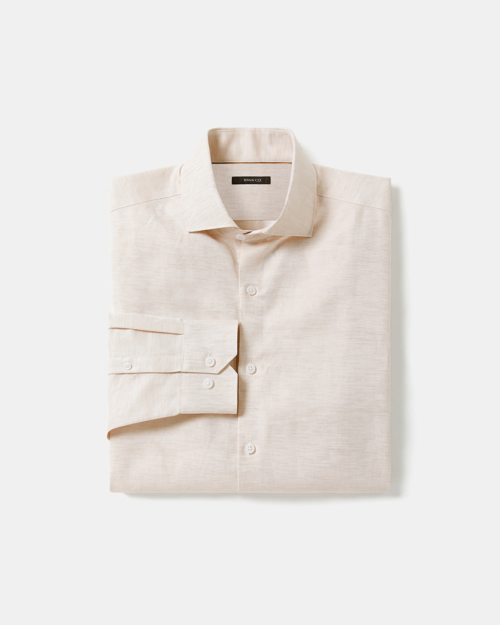 Tailored-Fit Linen Dress Shirt rw&co Great Value Deal
