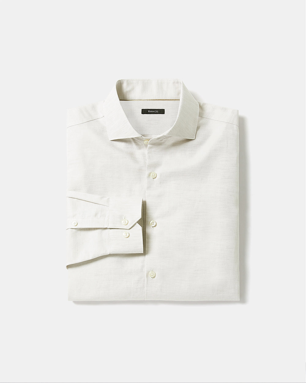 Tailored-Fit Linen Dress Shirt rw&co Great Value Deal
