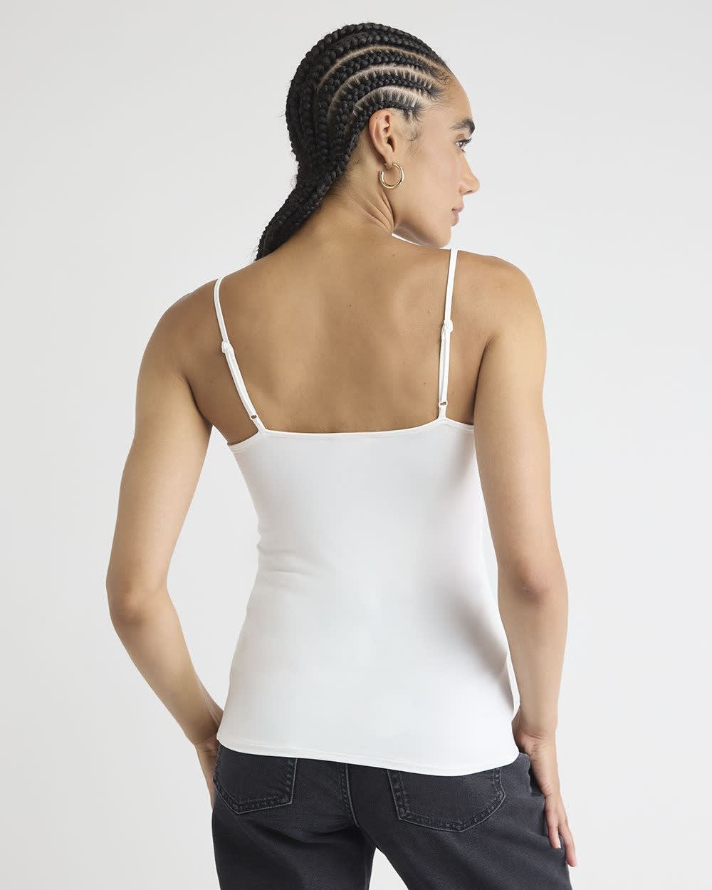 Nylon Scoop-Neck Cami rw&co Limited Time Discount