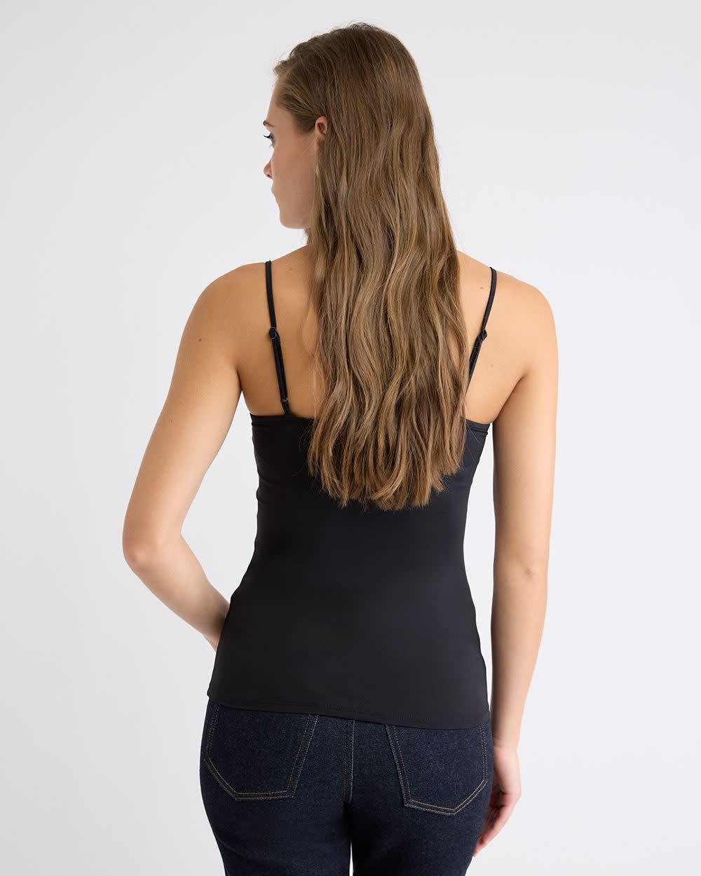 Nylon Scoop-Neck Cami rw&co Limited Time Discount