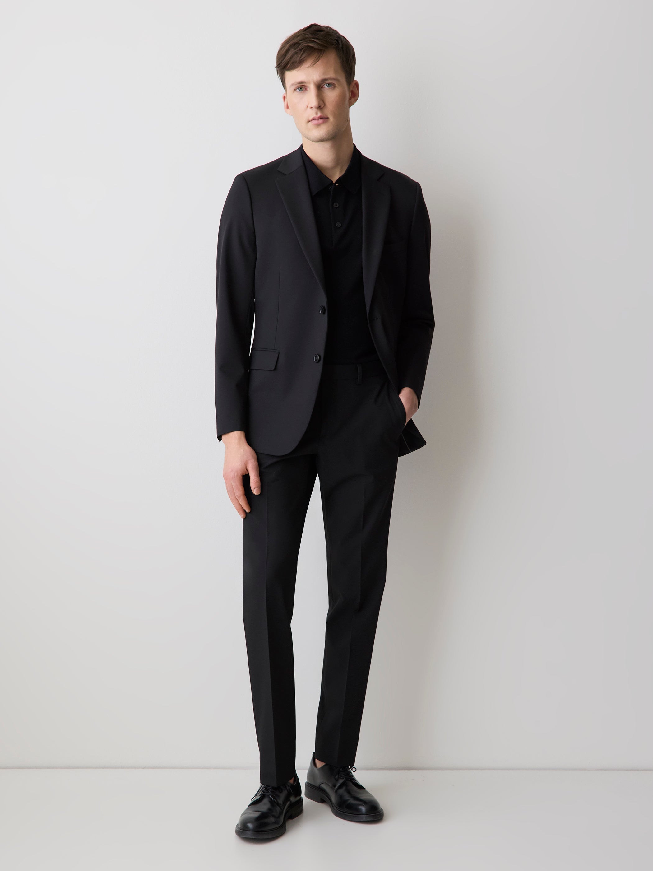 Black Slim Fit E-Tech Suit Pant rw&co Great Value Deal