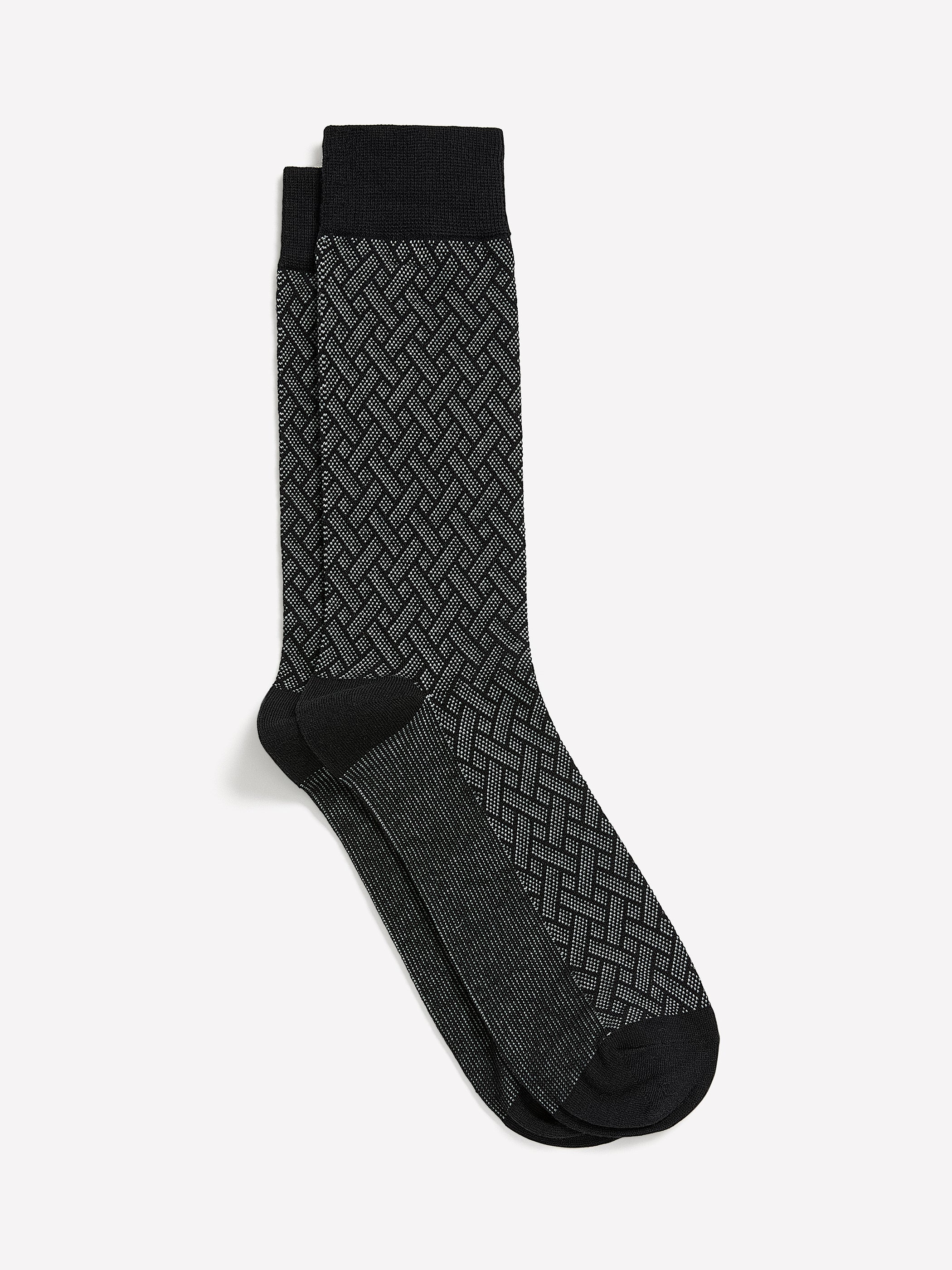 Dress Socks with Geometric Pattern rw&co Limited Time Discount