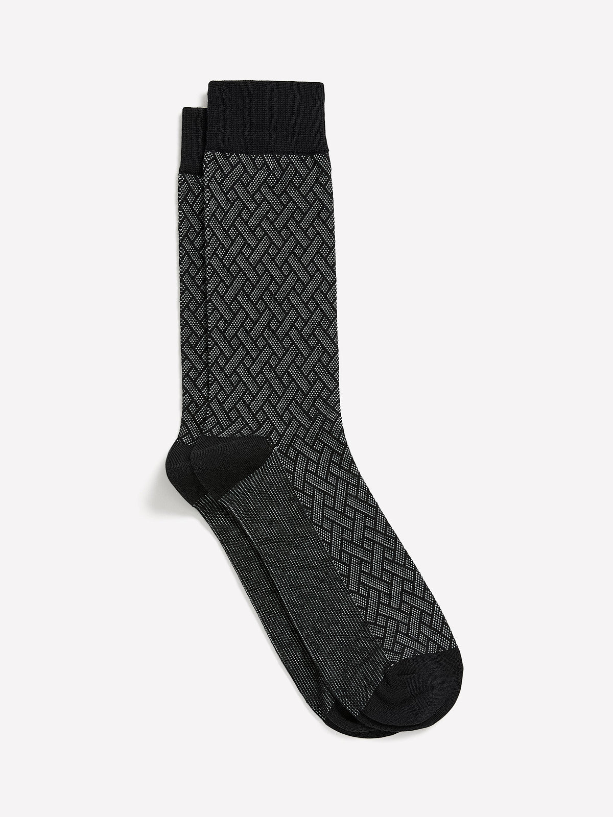 Dress Socks with Geometric Pattern rw&co Limited Time Discount