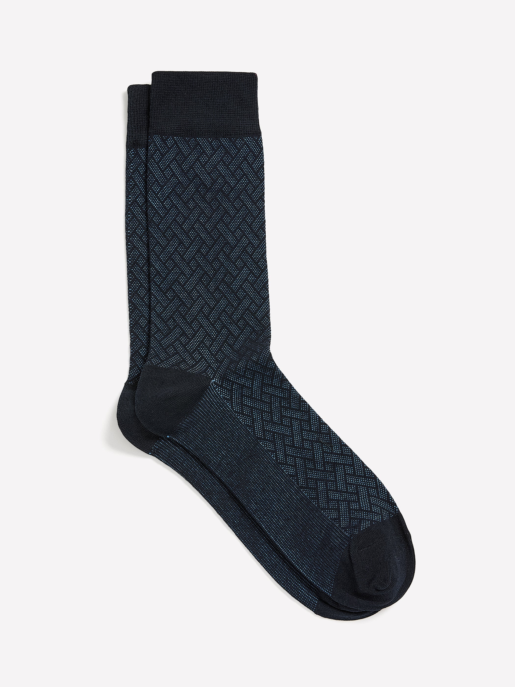 Dress Socks with Geometric Pattern rw&co Limited Time Discount