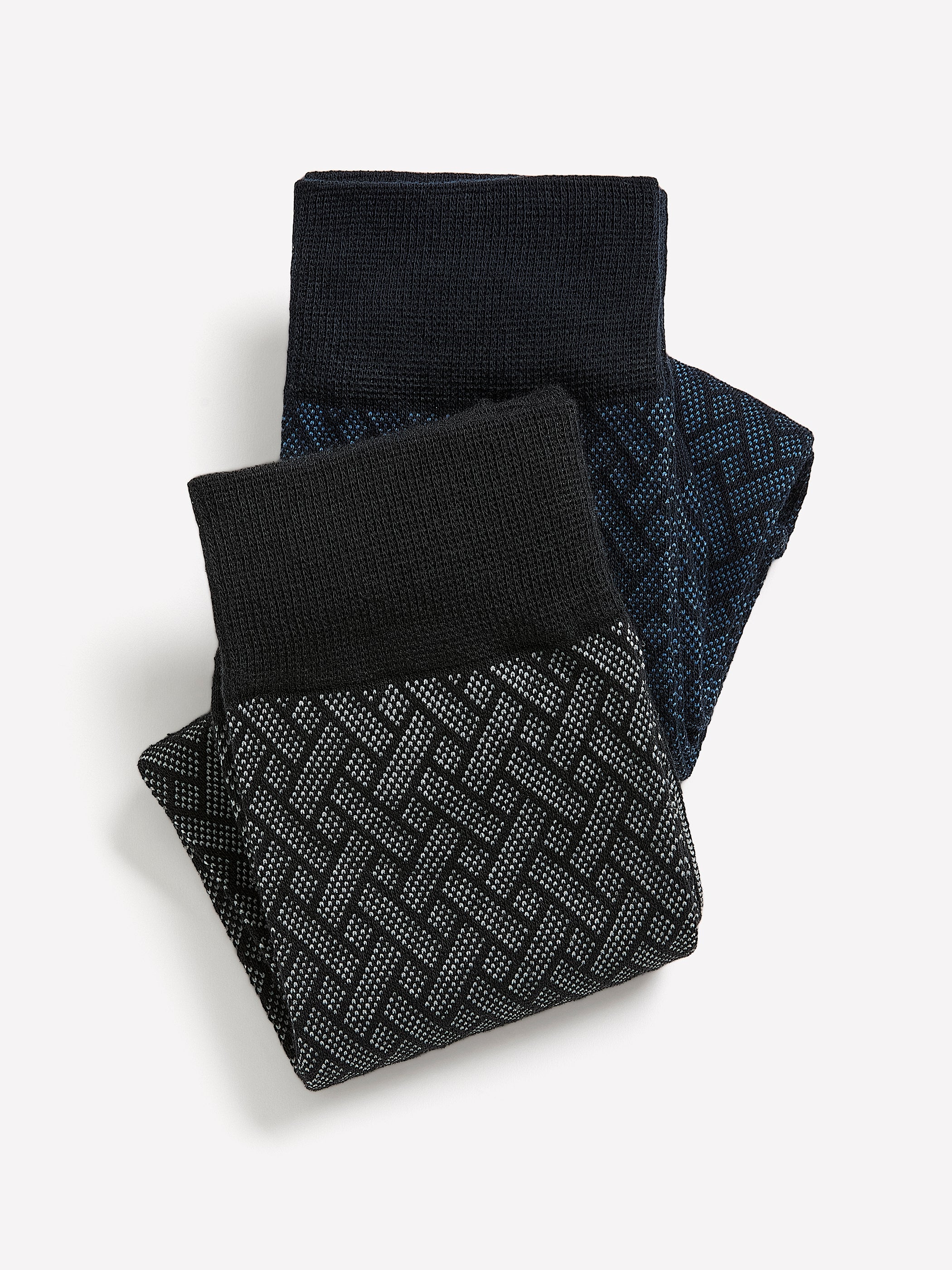 Dress Socks with Geometric Pattern rw&co Limited Time Discount