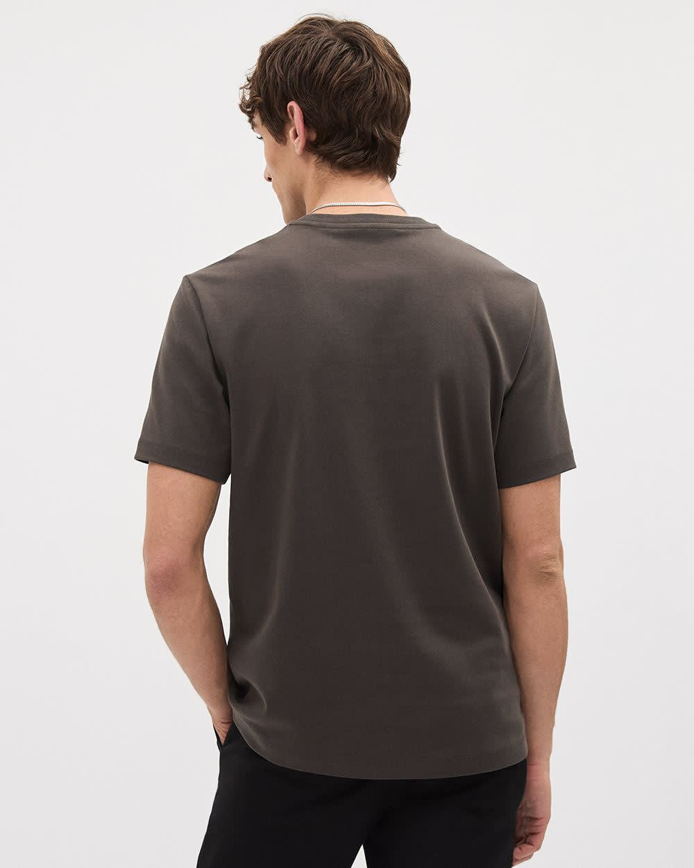 Refined Solid Interlock Cotton Crew-Neck Tee rw&co Special Promo Price