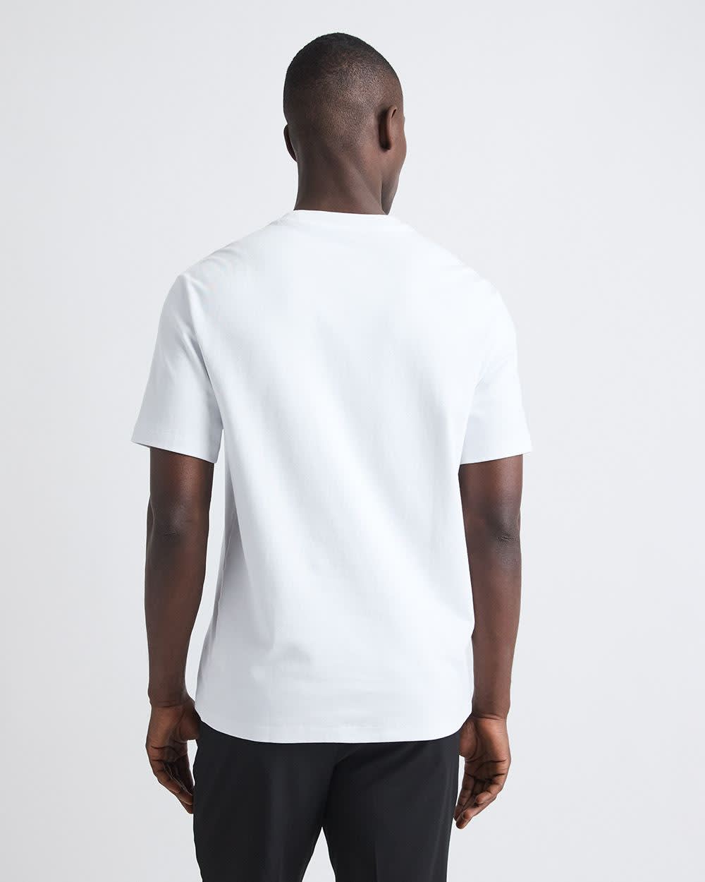 Refined Solid Interlock Cotton Crew-Neck Tee rw&co Special Promo Price