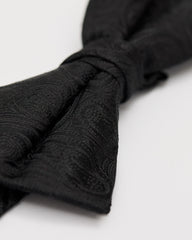 Paisley Black on Black Bow Tie rw&co Special Promo Price