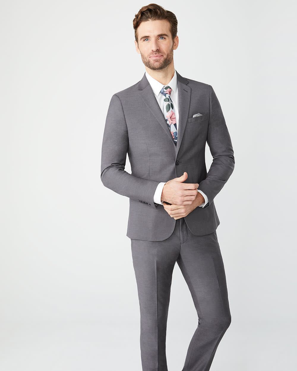 Essential Tailored Fit Wool-Blend Suit Blazer rw&co On Sale