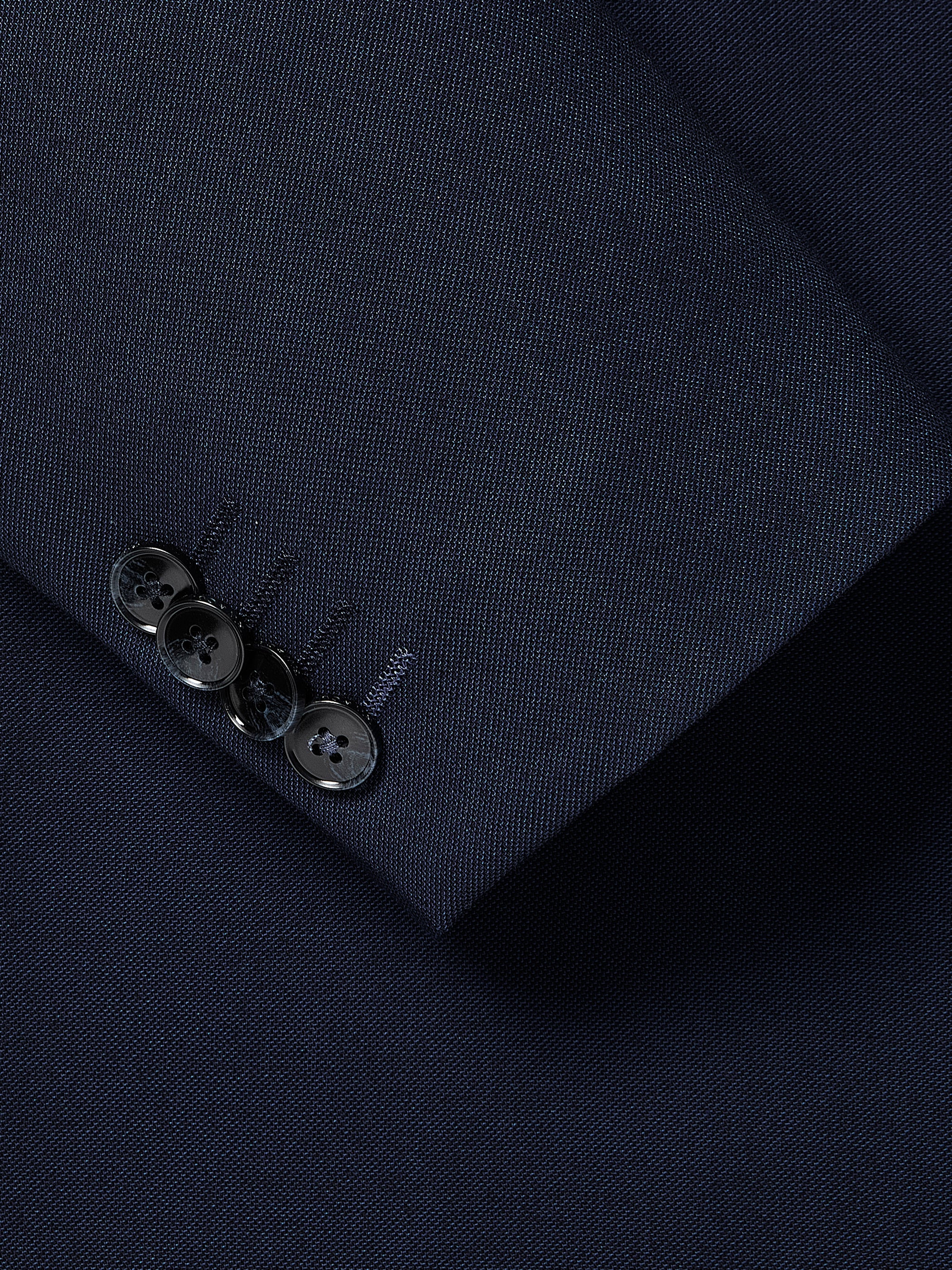 Essential Tailored Fit Navy Blue Suit Blazer rw&co Exclusive Sale Price