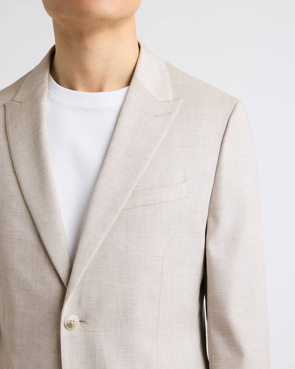 Slim Fit Stone Suit Blazer rw&co Limited Time Discount
