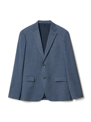 Tailored-Fit Blue Suit Blazer rw&co On Sale