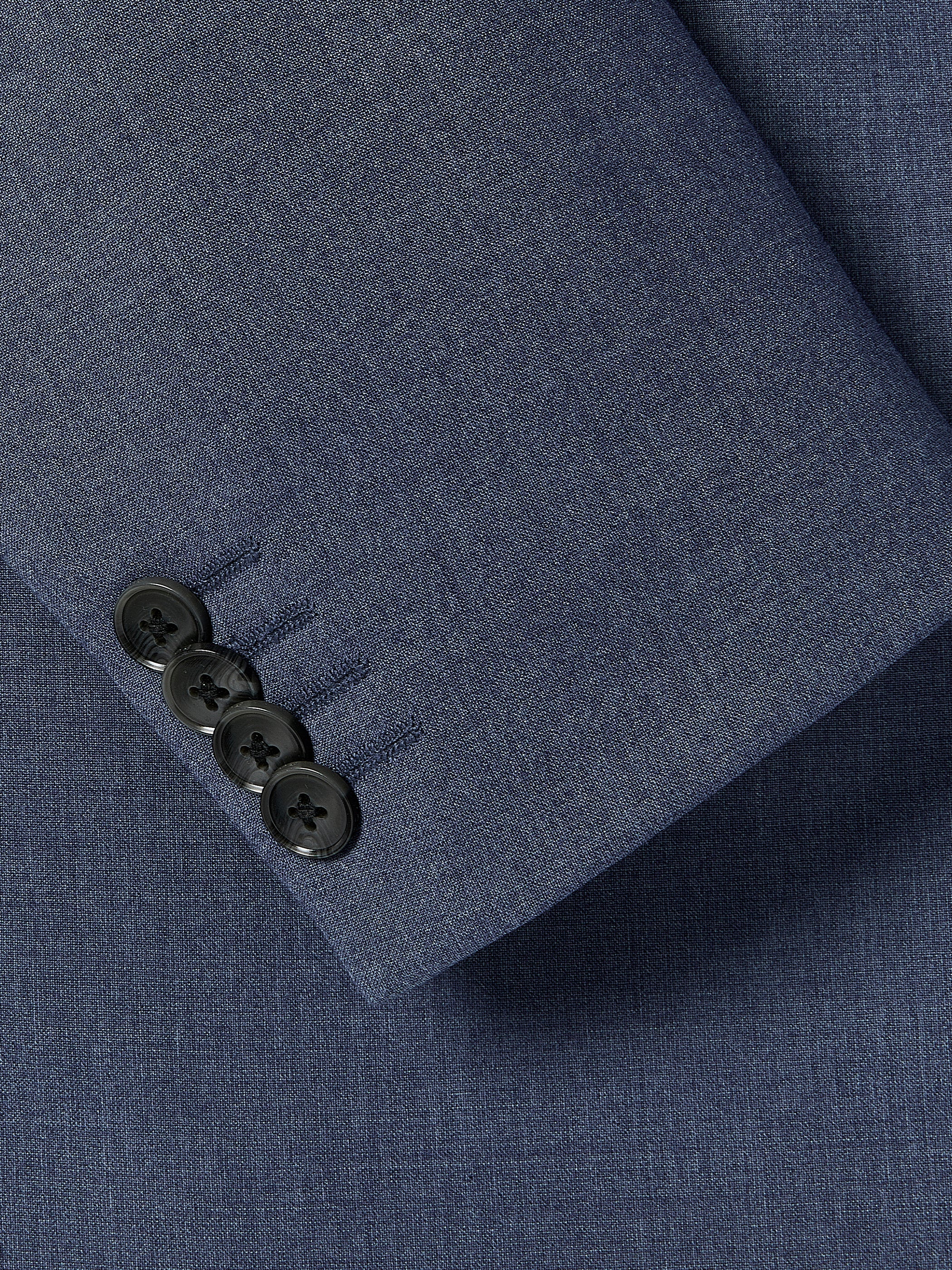 Tailored-Fit Blue Suit Blazer rw&co On Sale