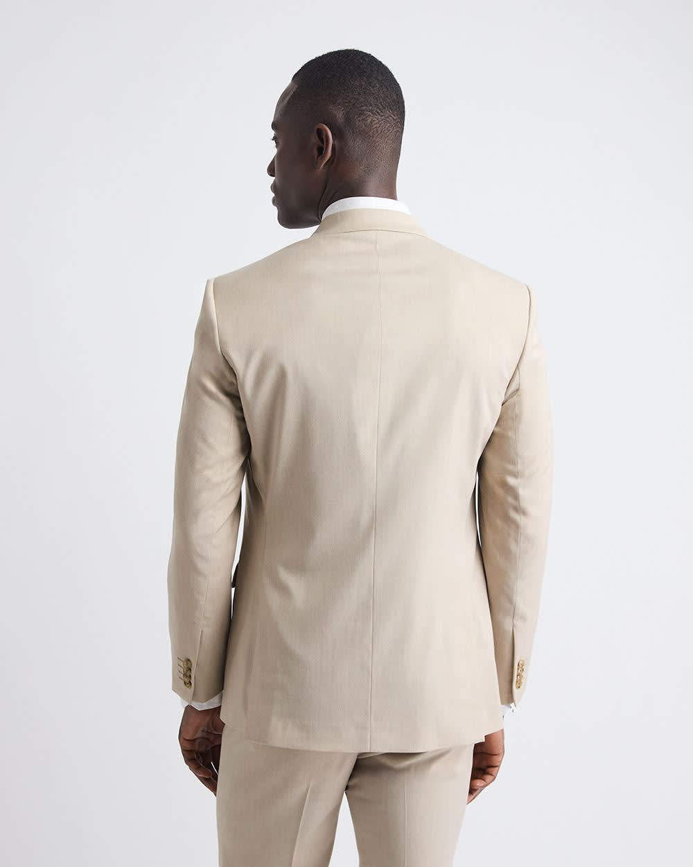 Slim Fit Beige Suit Blazer rw&co On Sale