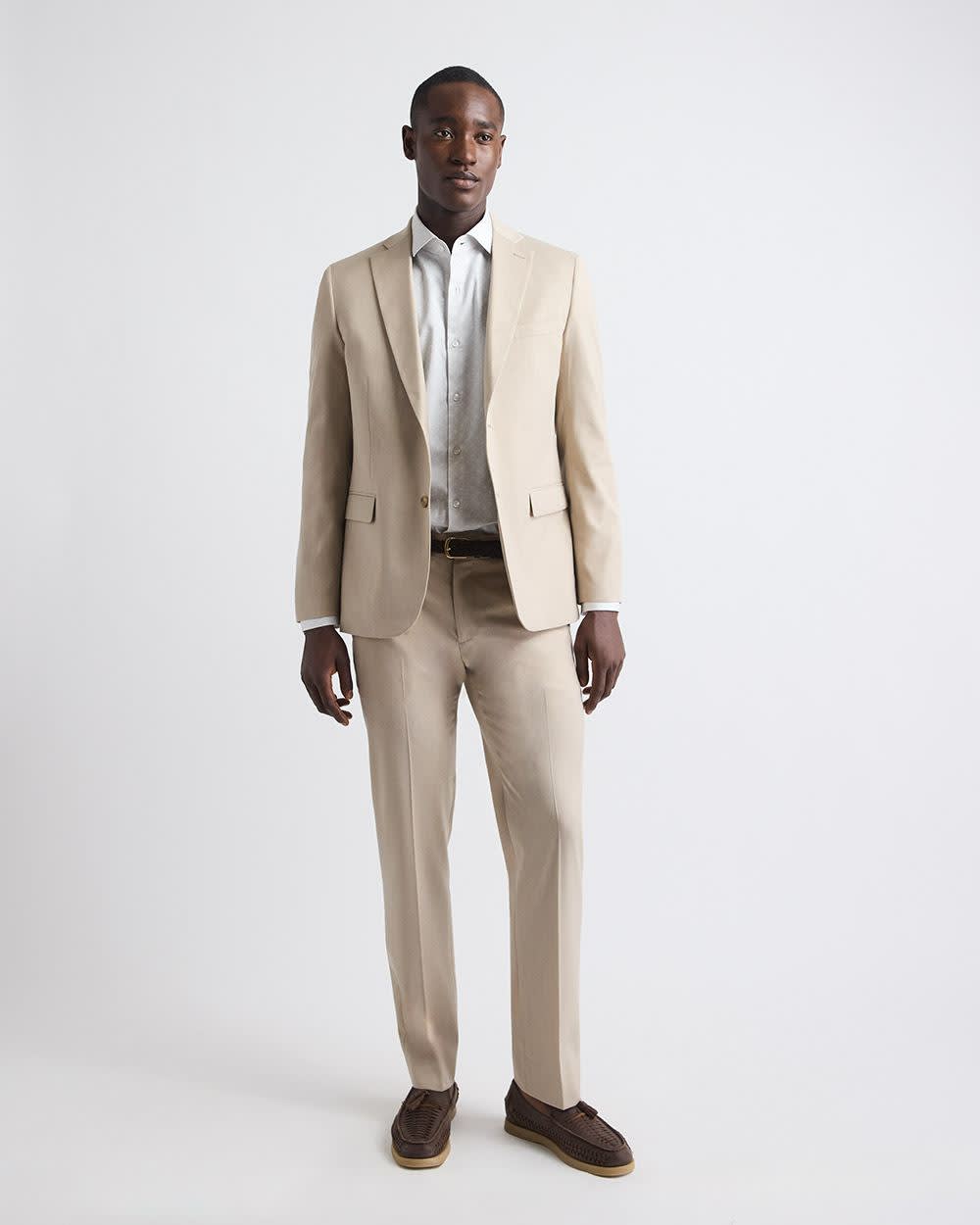 Slim Fit Beige Suit Pant rw&co On Sale